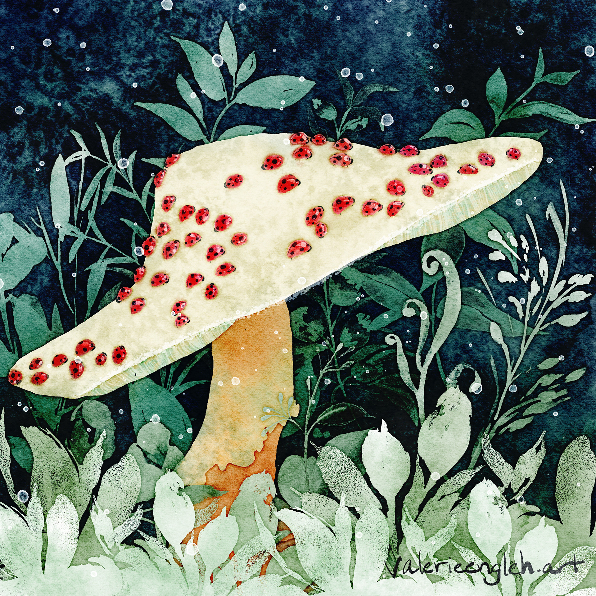 Ladybug Mushroom