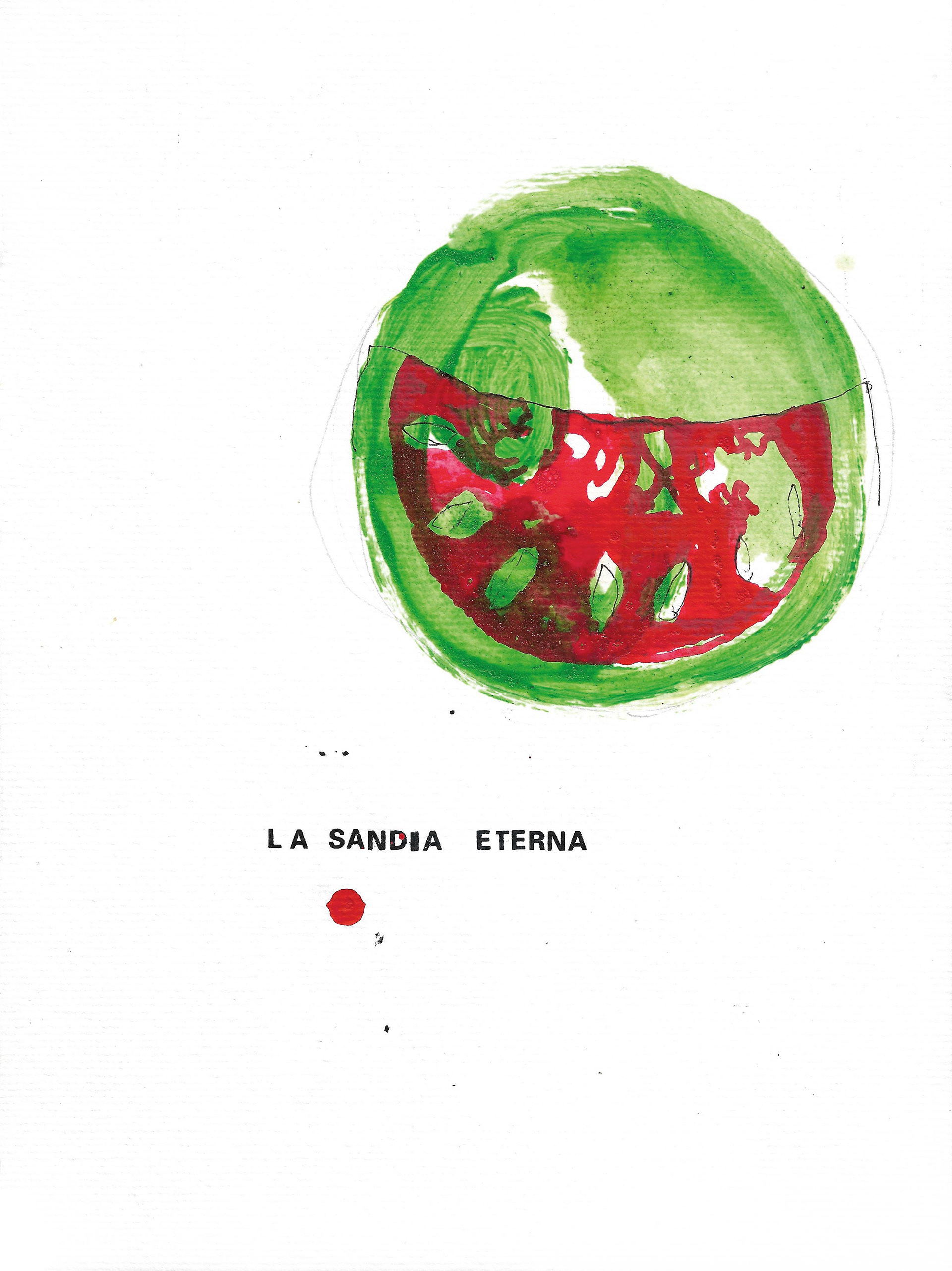 »La Sandia Eterna«, Aquarell/ watercolour, 21 x 28 cm, 2018