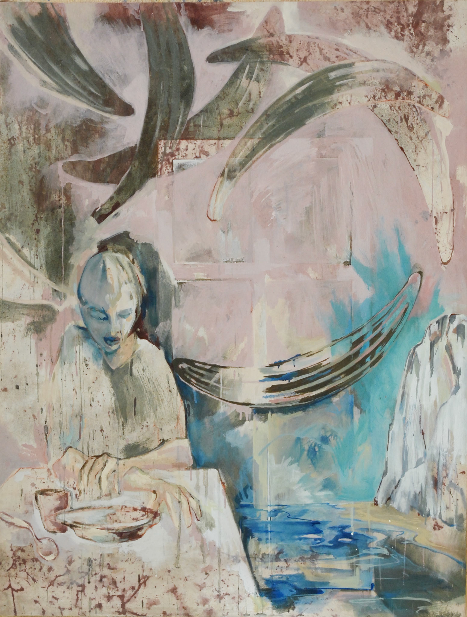 »Mein Leben als Kümmel« 2016, Öl und Tempera auf Leinwand/ oil and tempera on canvas, 100 x 130 cm