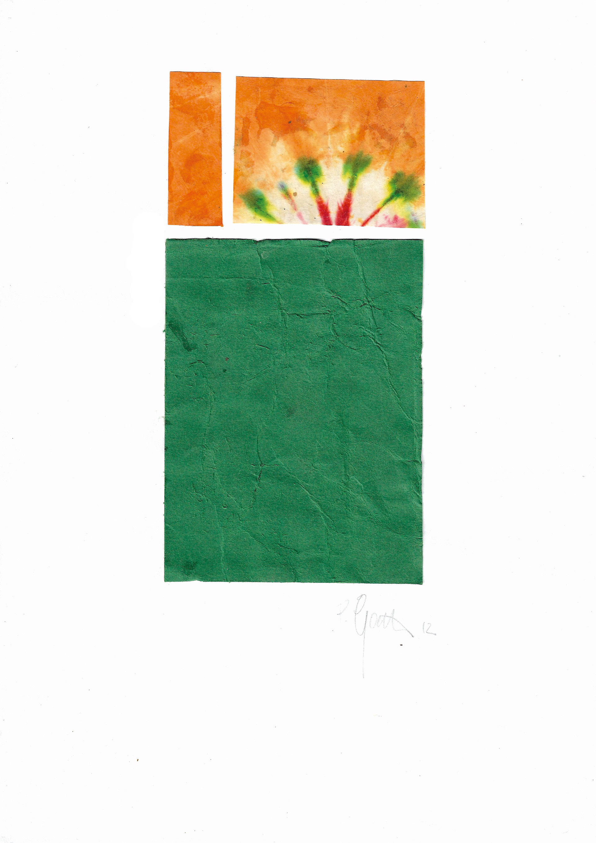 »Mit Blinky Palermo in den Sommer«, papier découpé, 21 x 29,7 cm, 2013
