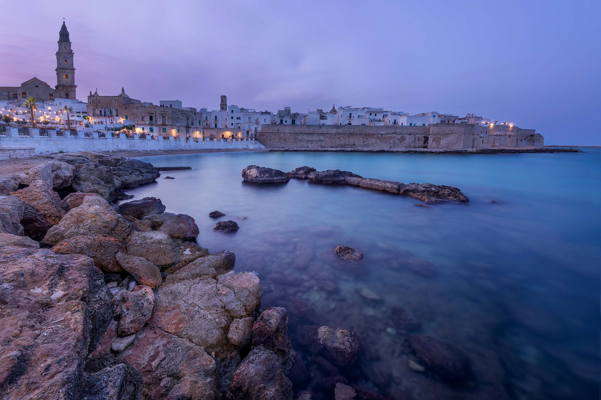 Italy, Monopoli, sunset