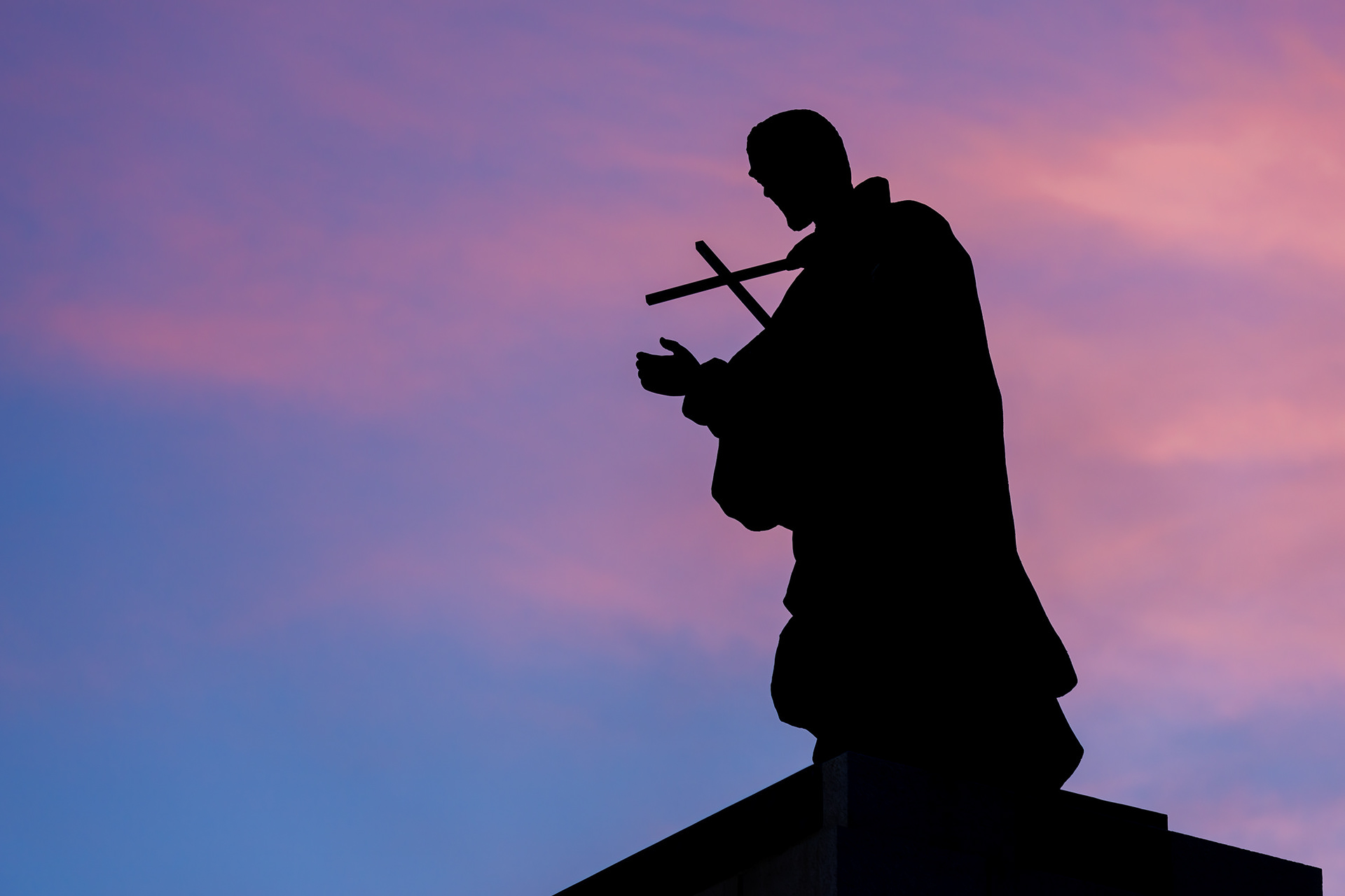 Spain, Madrid, statue of Juan de Avila