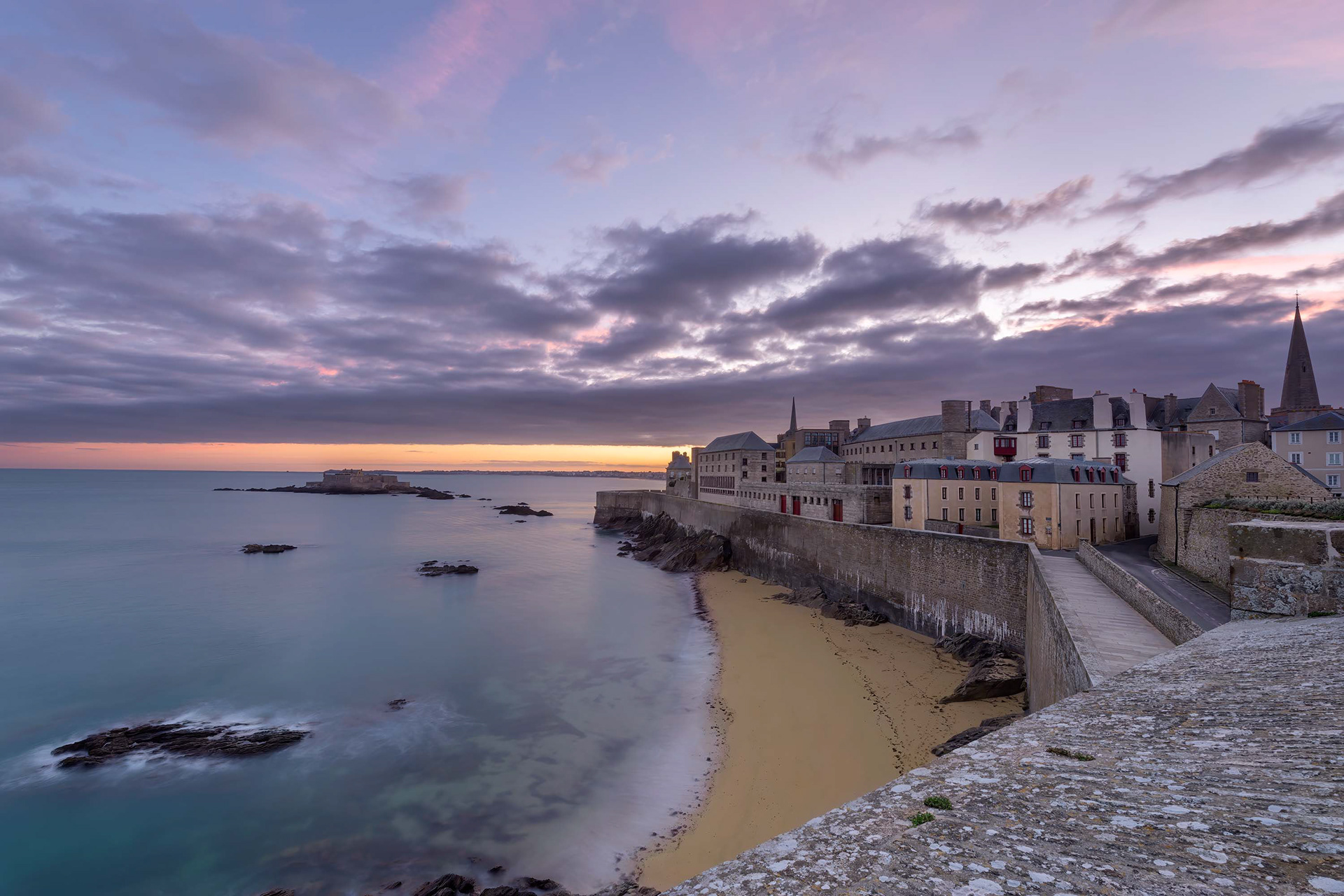 Saint-Malo, city skyline, Bretagne, France