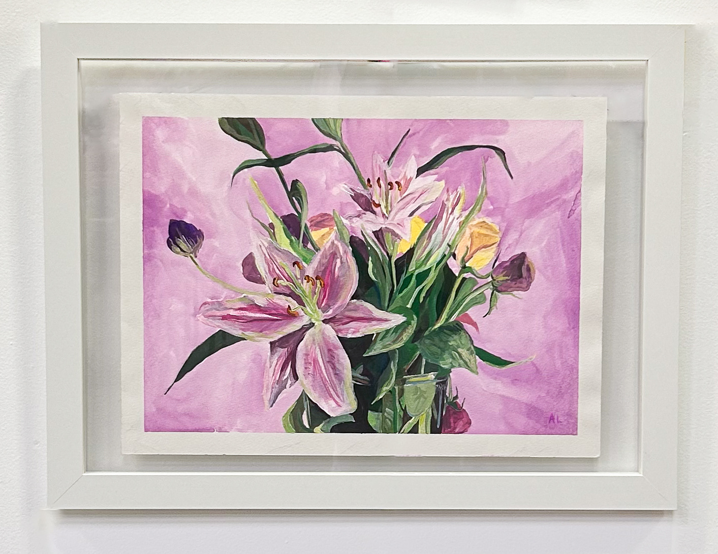 Gouache on Paper, 20 X 28 Inches (with frame), $220