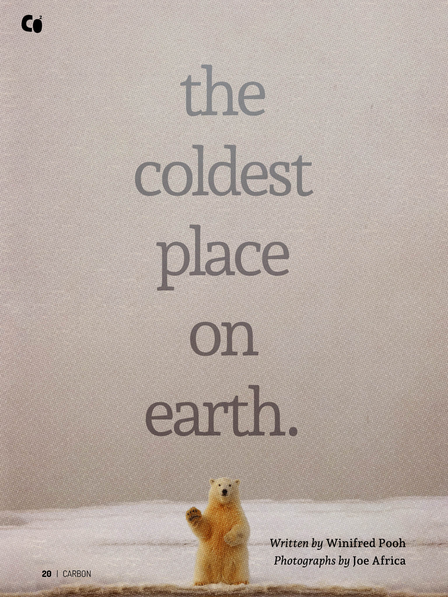 Carbon Magazine - Tundra Page