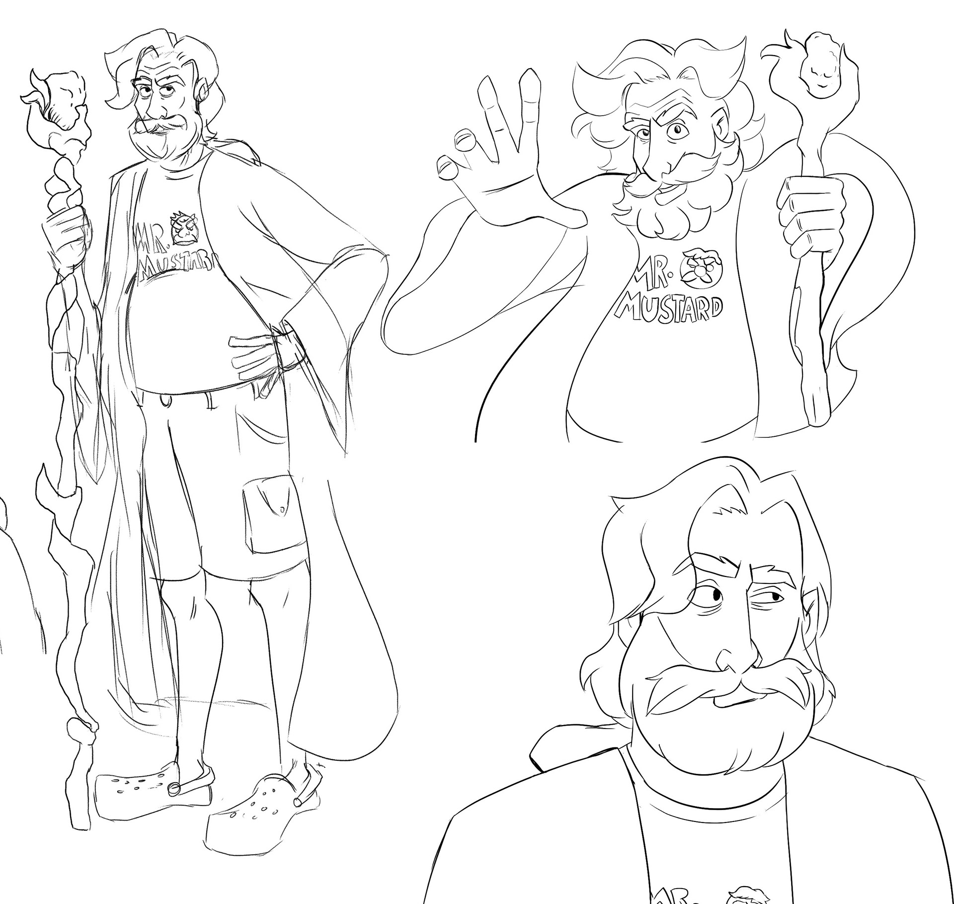 Homeless Wizard Character Design