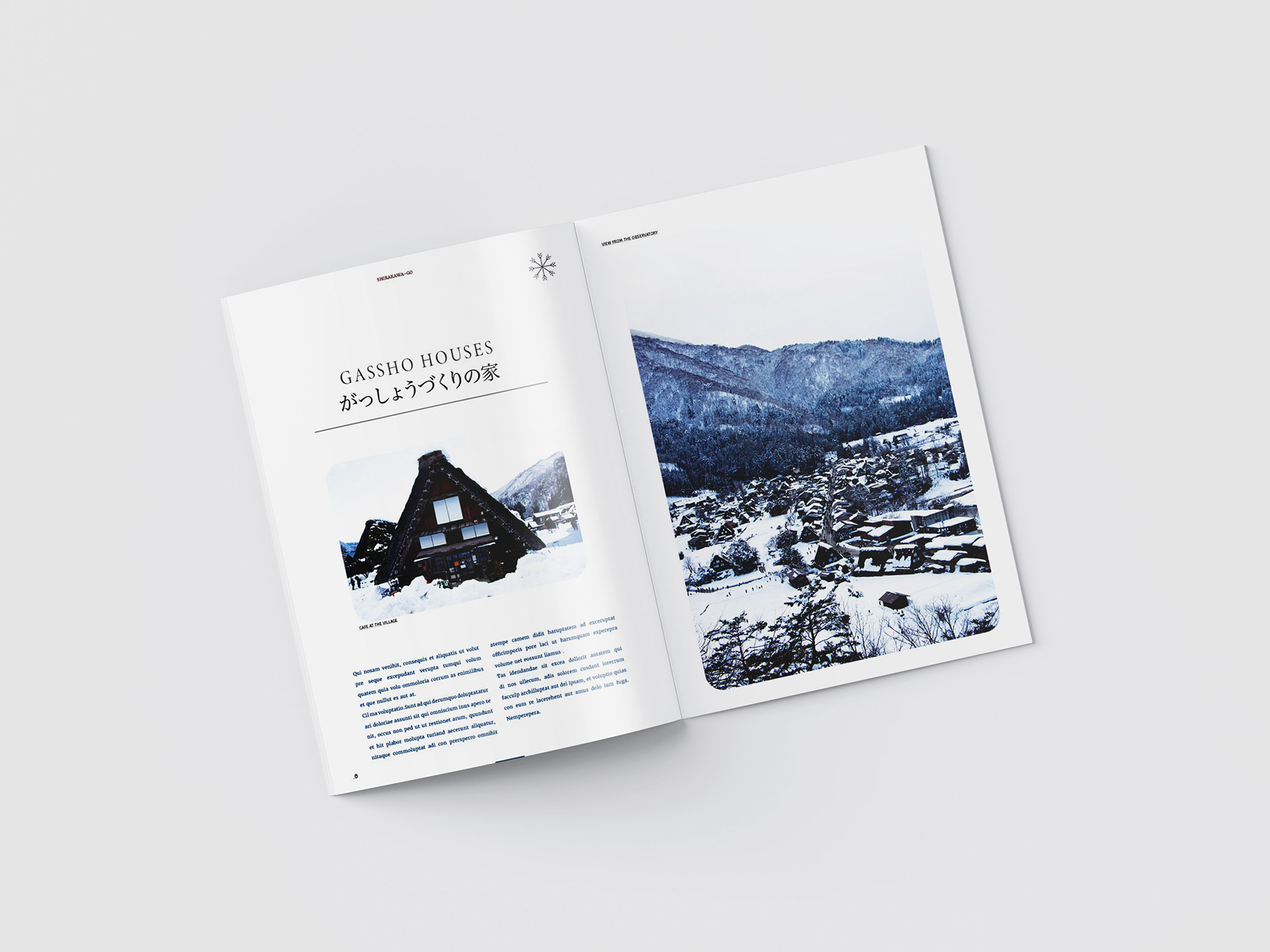 Travel Magazine Design Spread