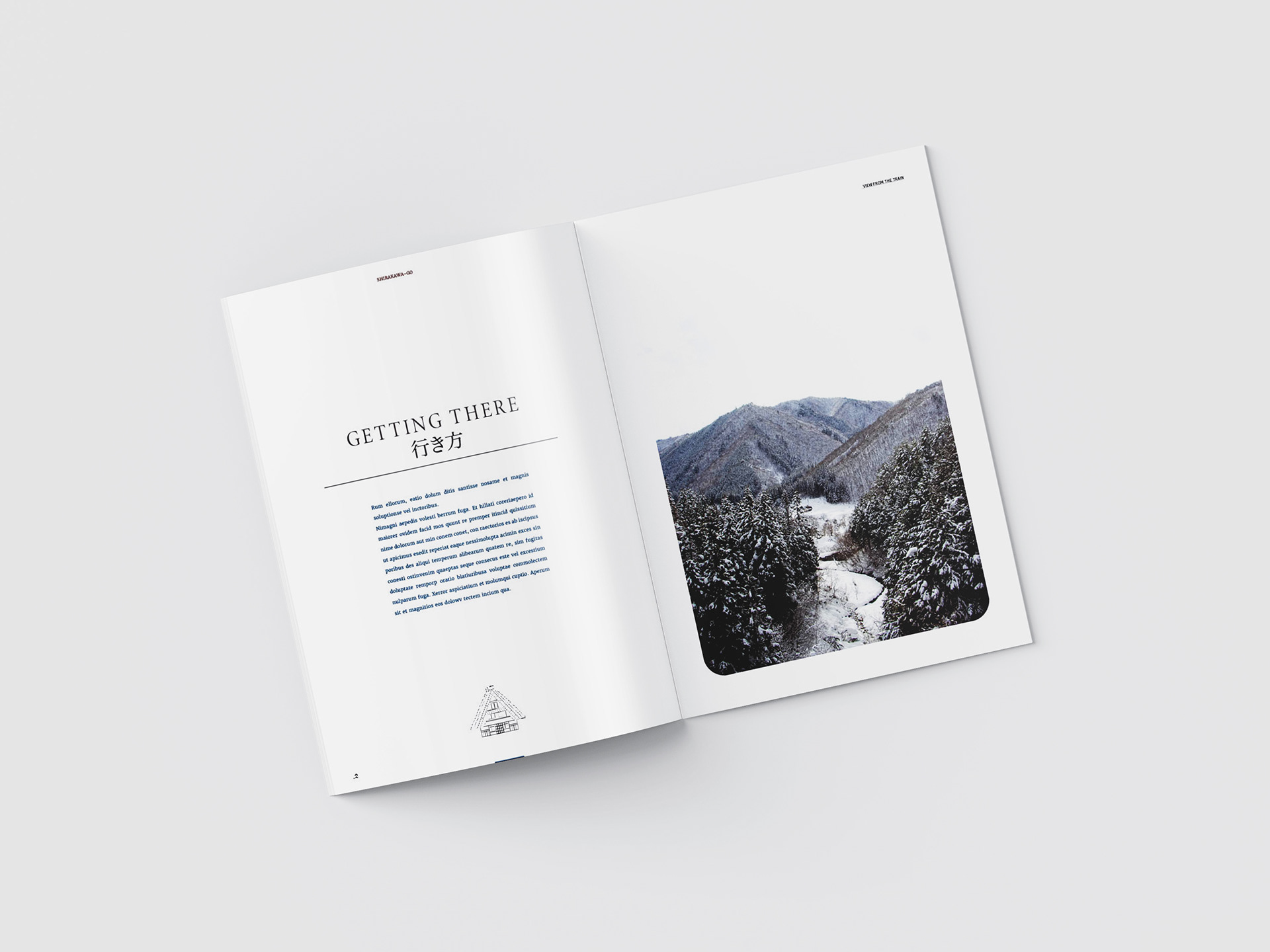 Travel Magazine Design Spread
