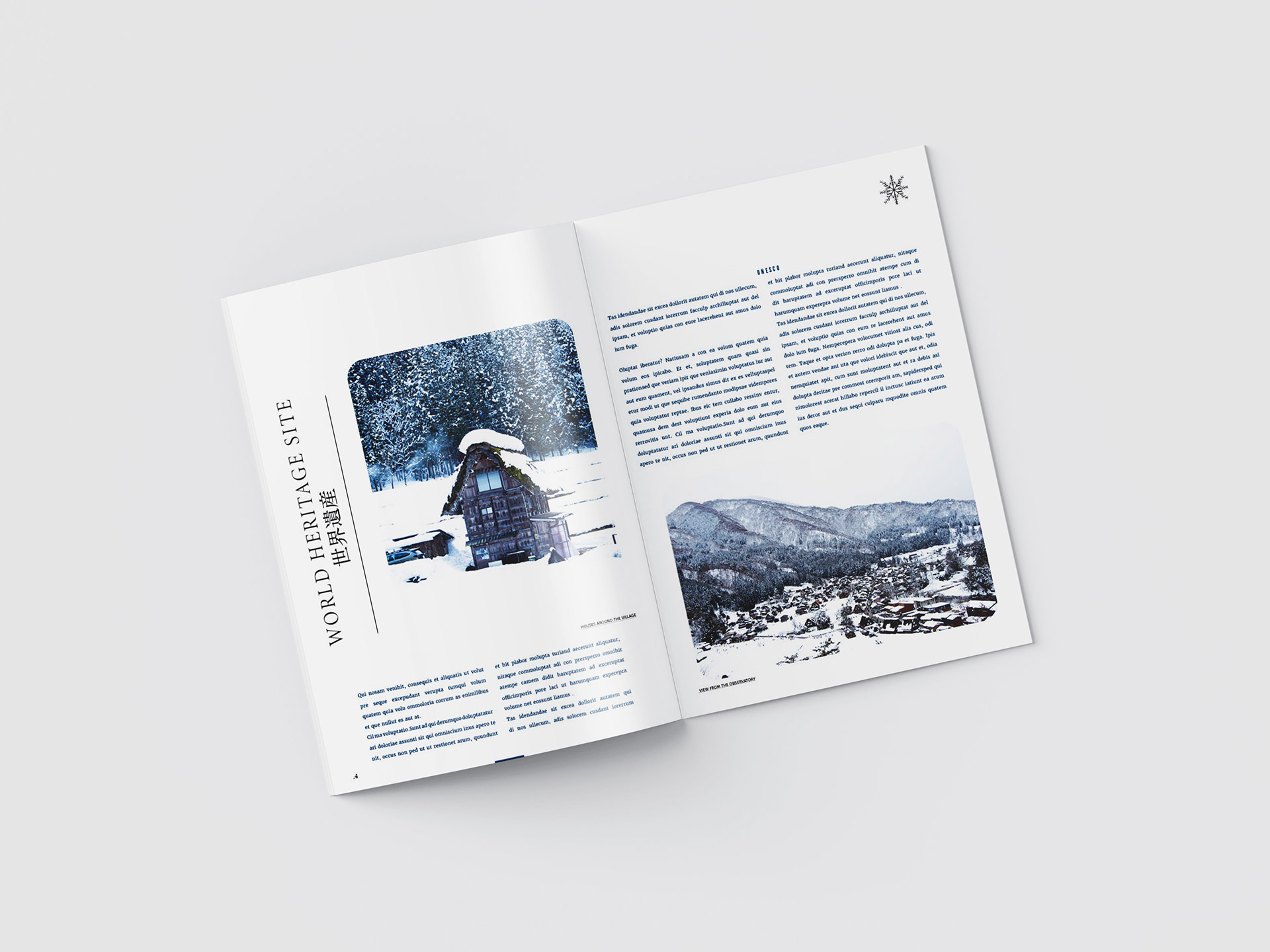Travel Magazine Design Spread