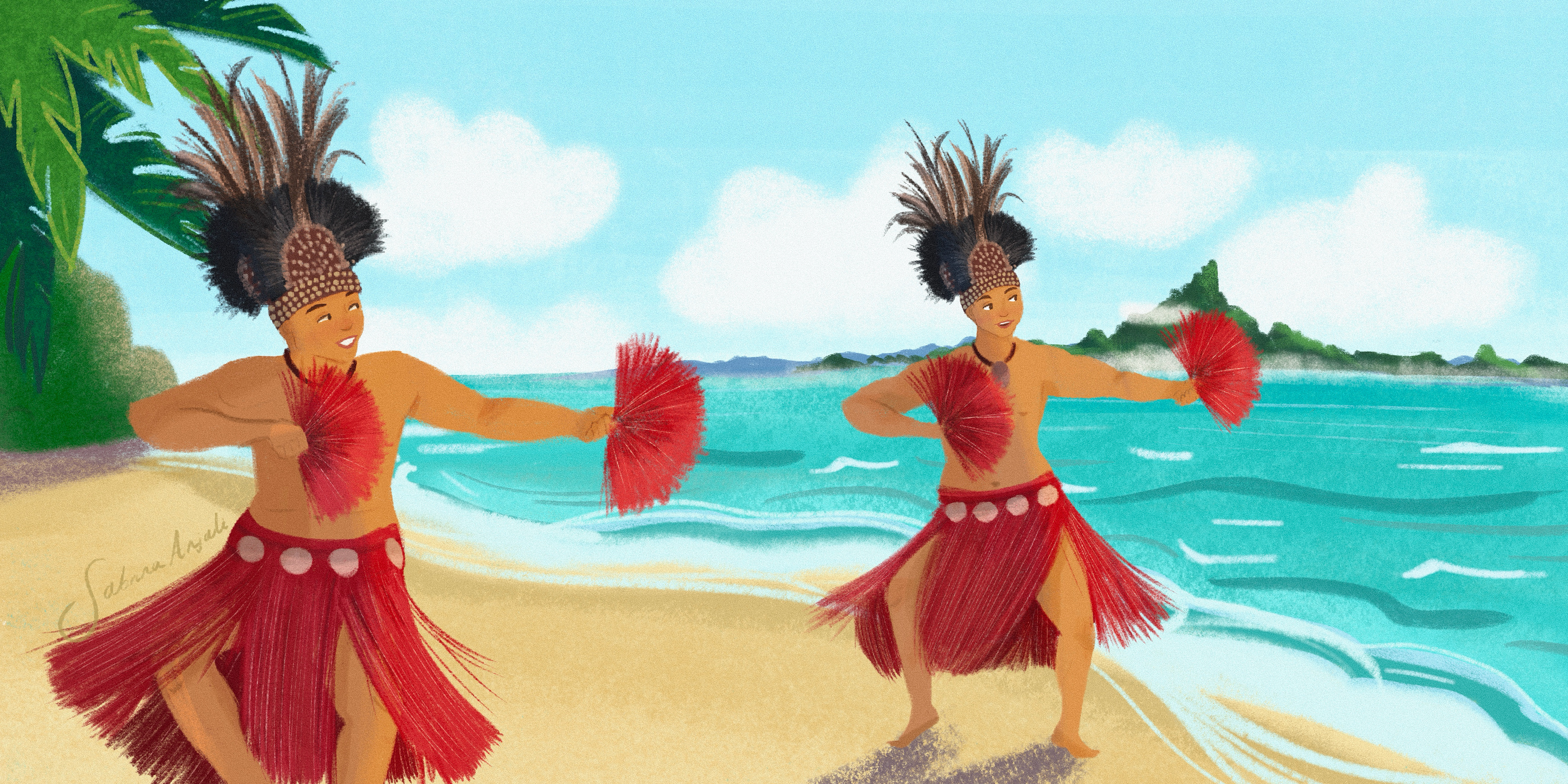 Tahitian Dance Spread