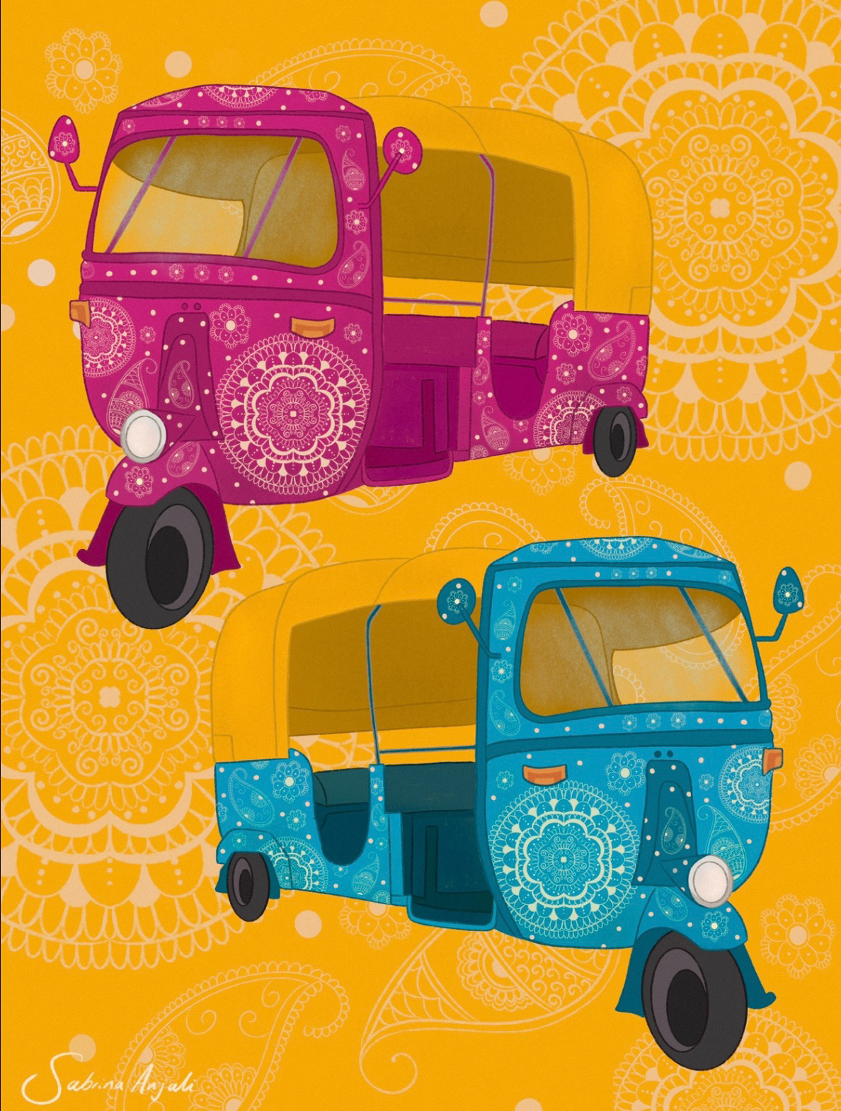 Tuk Tuks Illustration