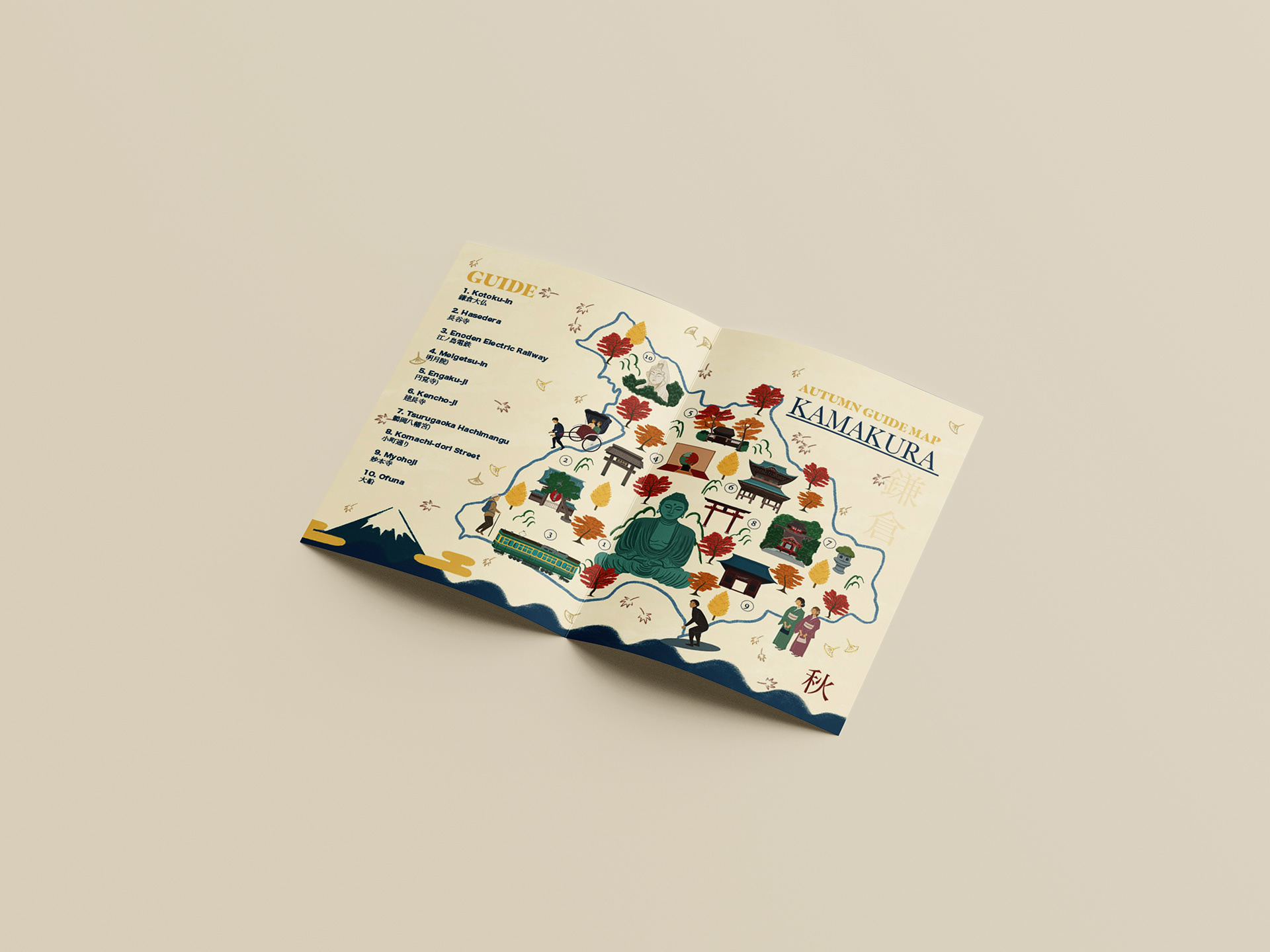 Kamakura Autumn Travel Map
