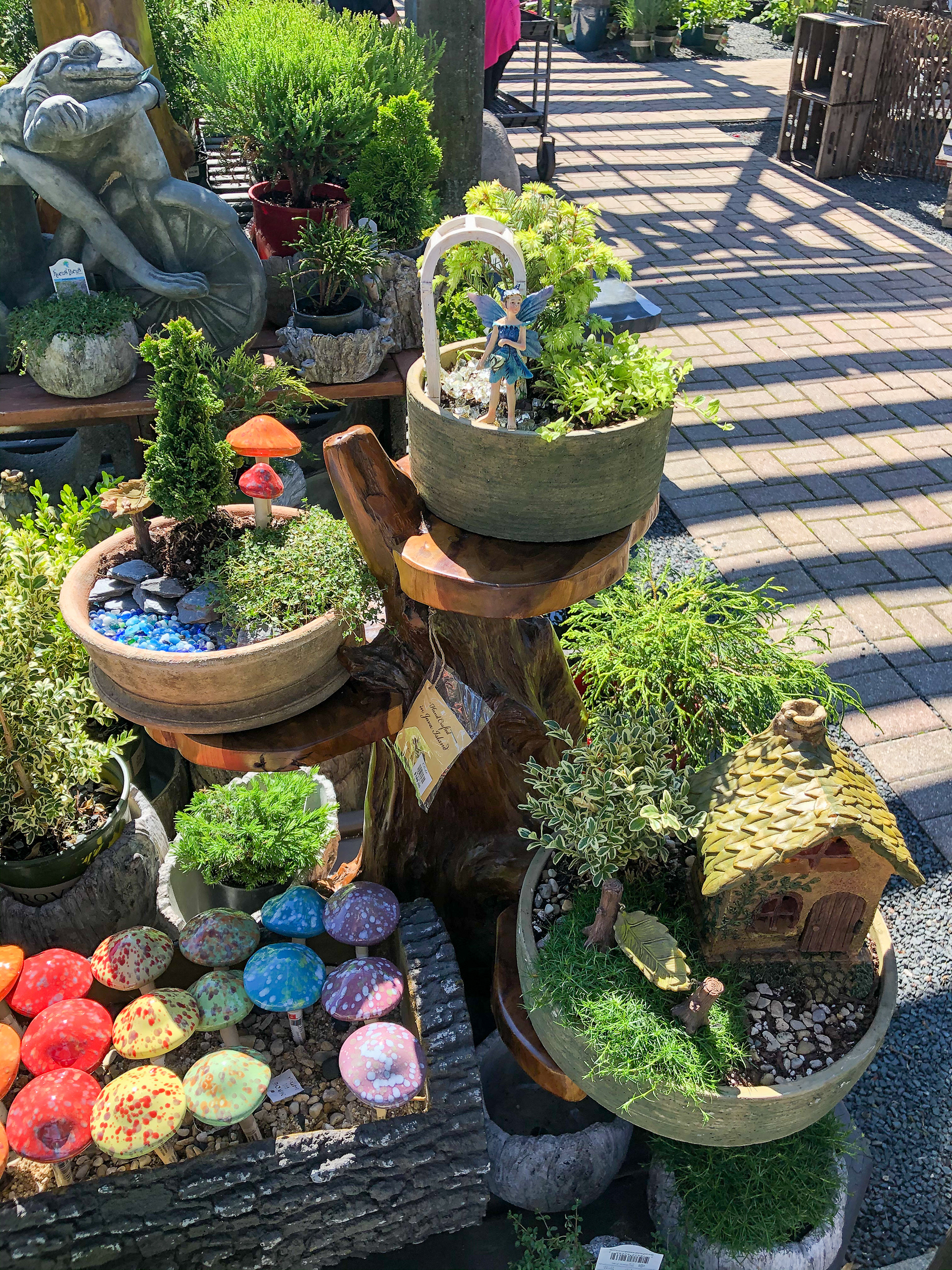 Planted display for Chalet