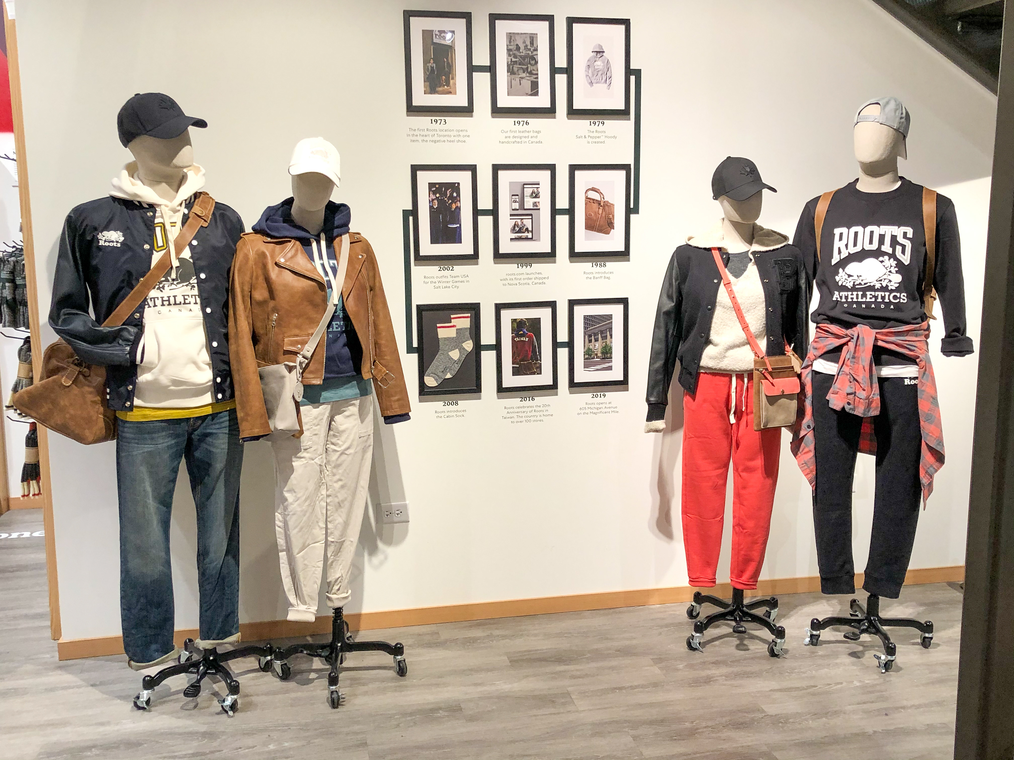 Apparel styling for Roots