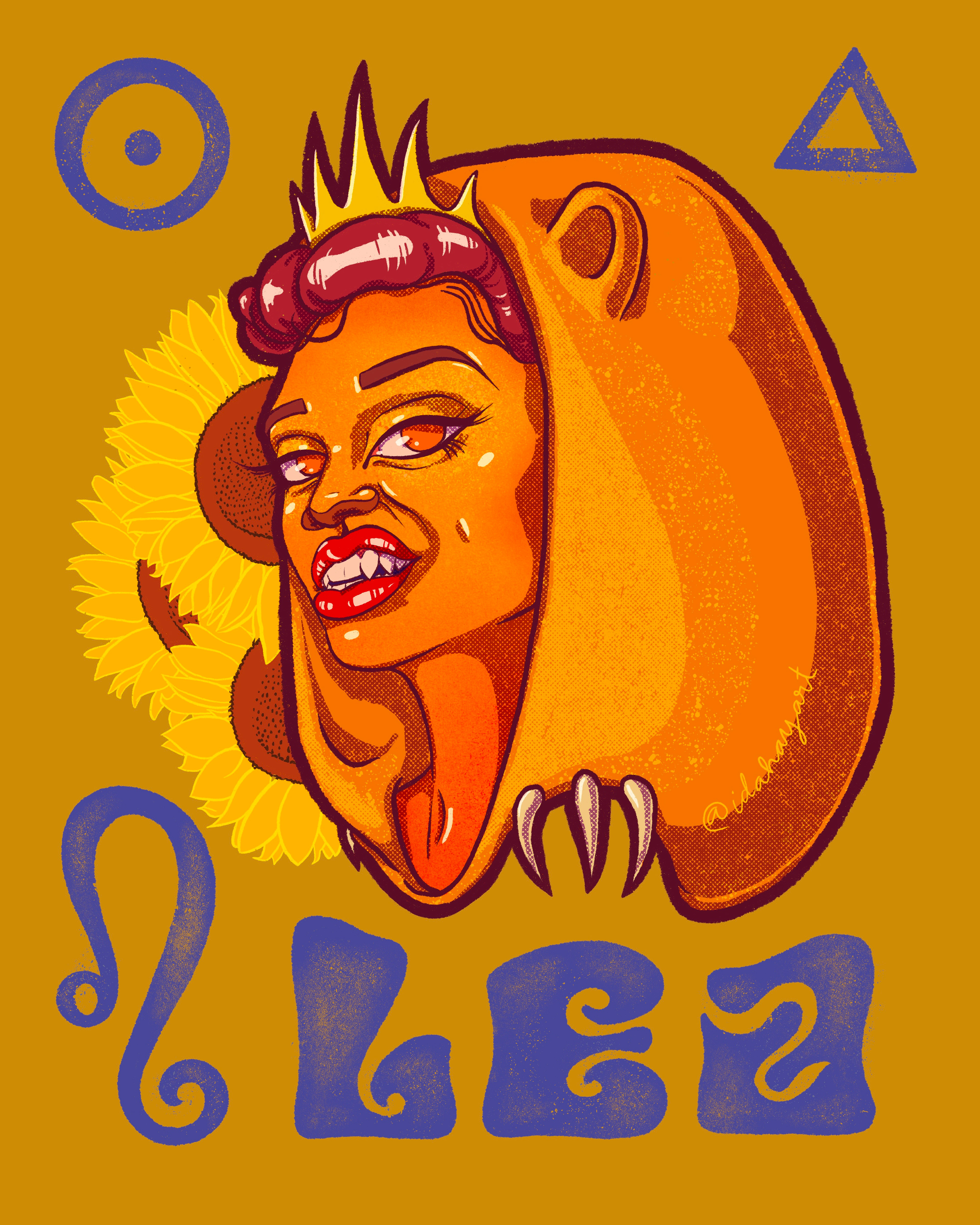 Leo, the fifth of the Zodiac signs. Fiery, ruled by the Sun. Birthdays July 23–August 22. 