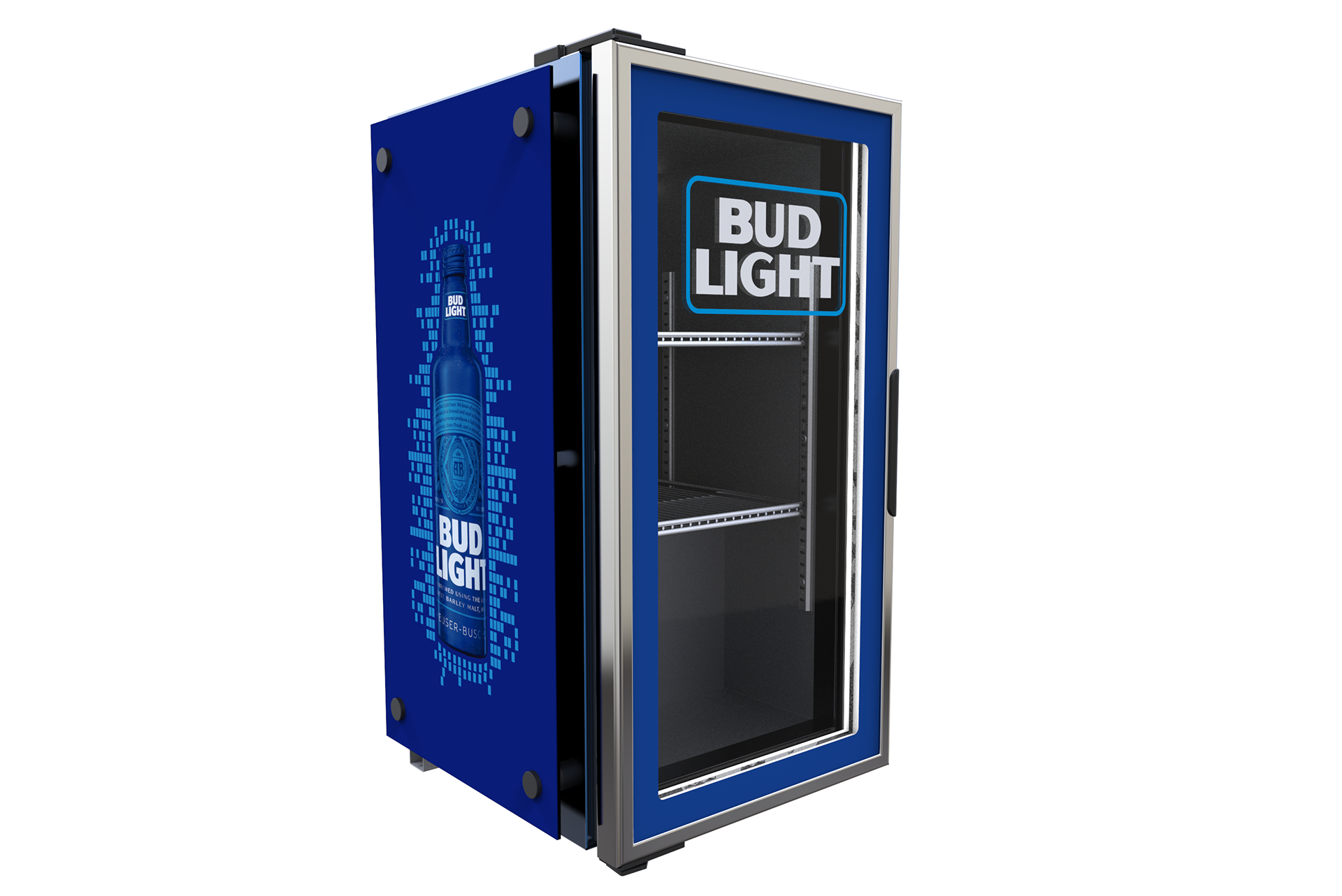 Bud Light Render blue Cooler refrigerator