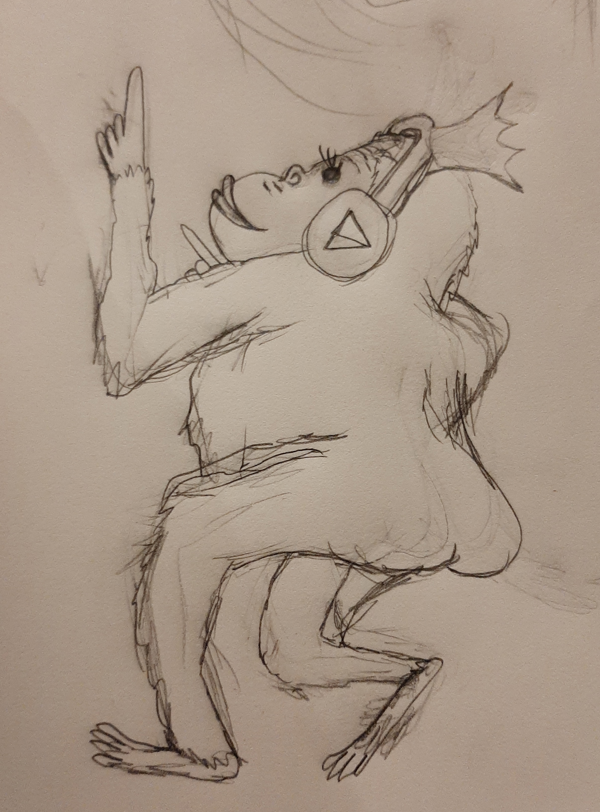 The oriiginal sketch of Queenie.