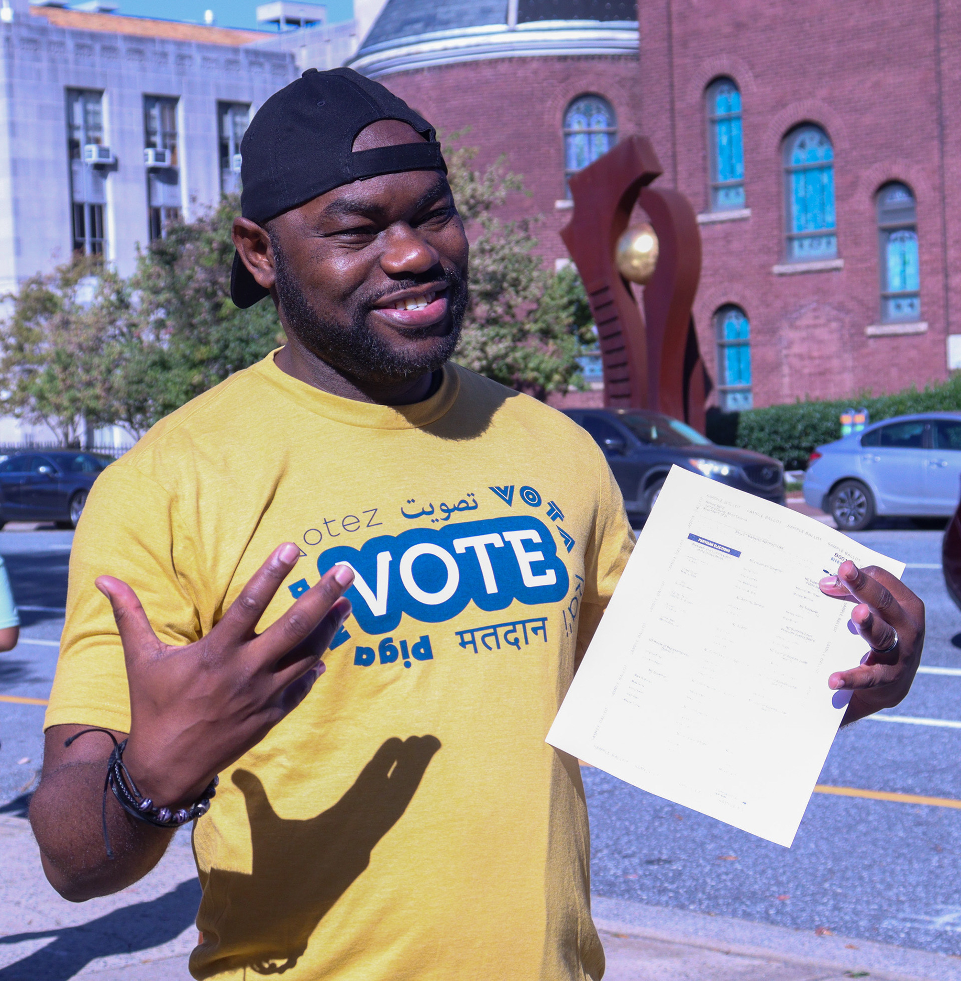 Rafael, "I cannot say this enough. I would encourage everybody to come out and vote. Some of us have been looking forward to this moment."
