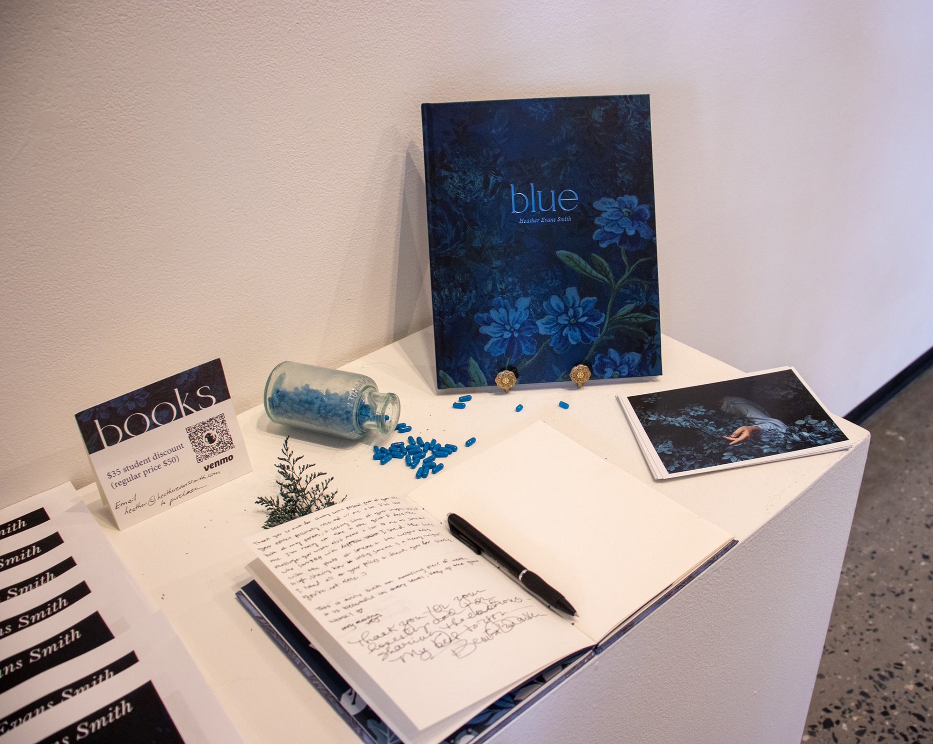 Blue reception, UNCG Gatewood Gallery, 2024