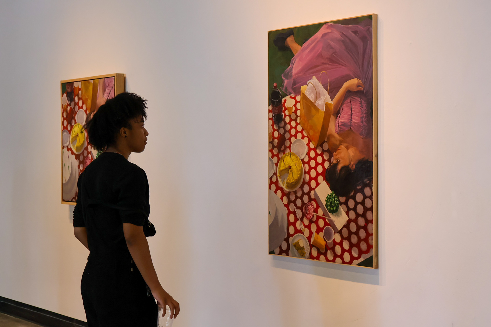 Where Things Land reception, UNCG Gatewood Gallery, 2025