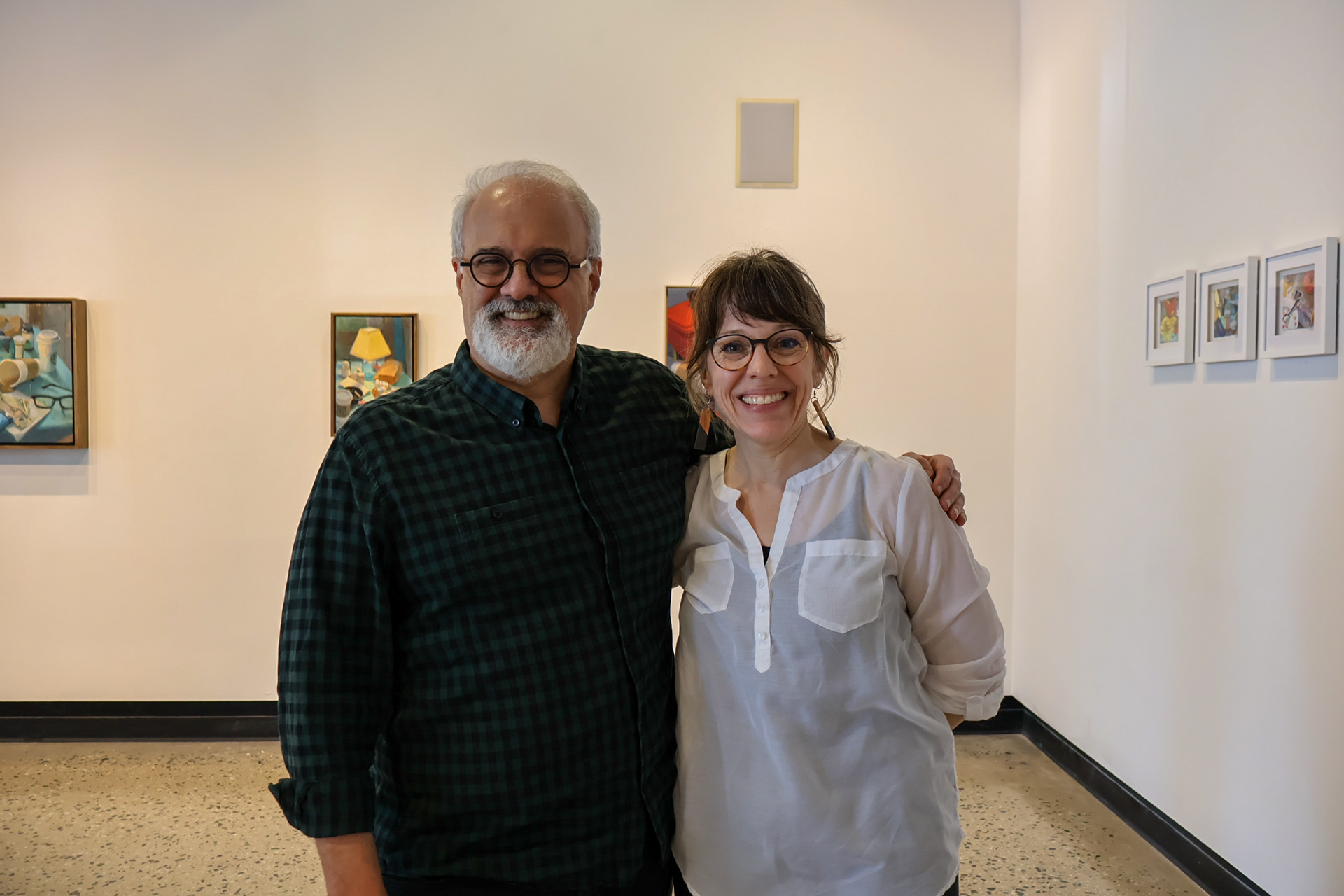 Where Things Land reception, UNCG Gatewood Gallery, 2025