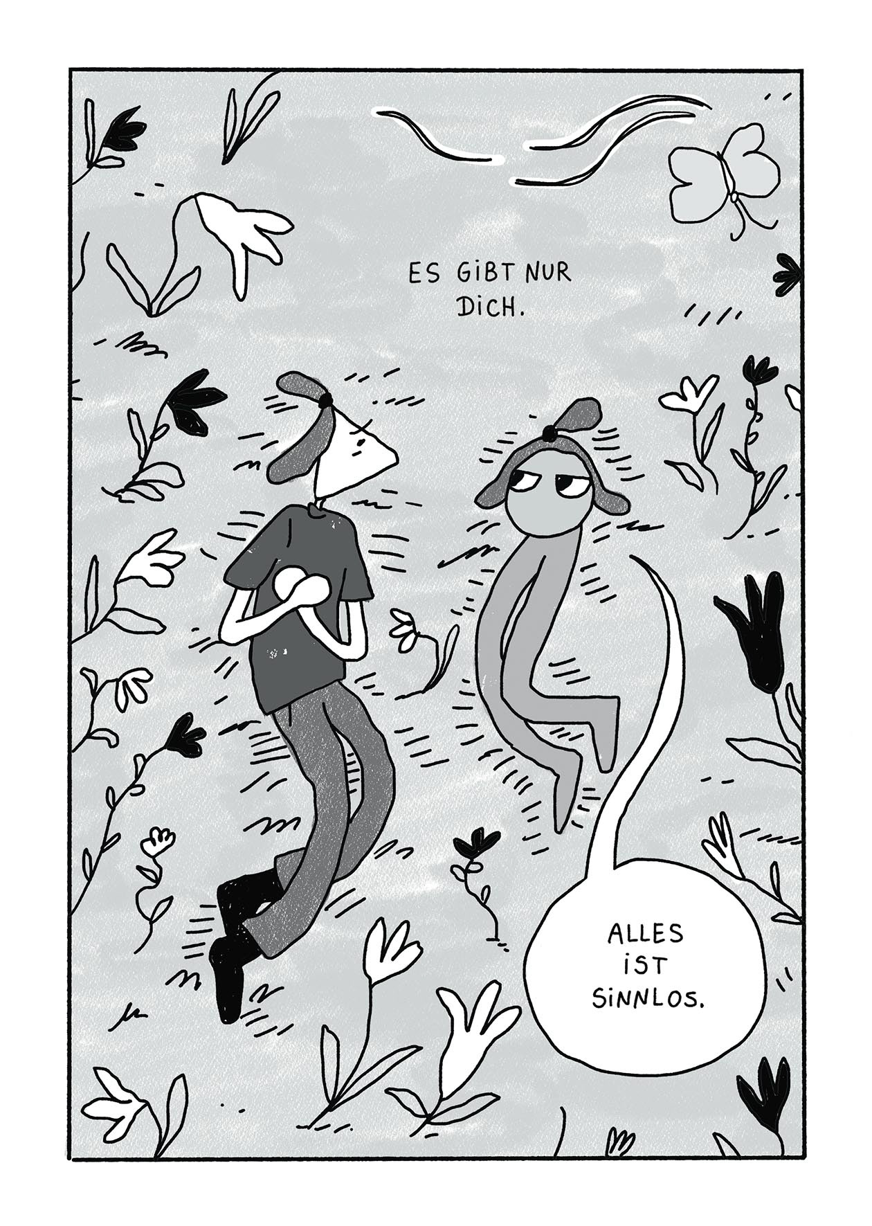 PAGE FROM COMIC ESSAY "GEDANKEN ÜBER GEDANKEN" (2022)