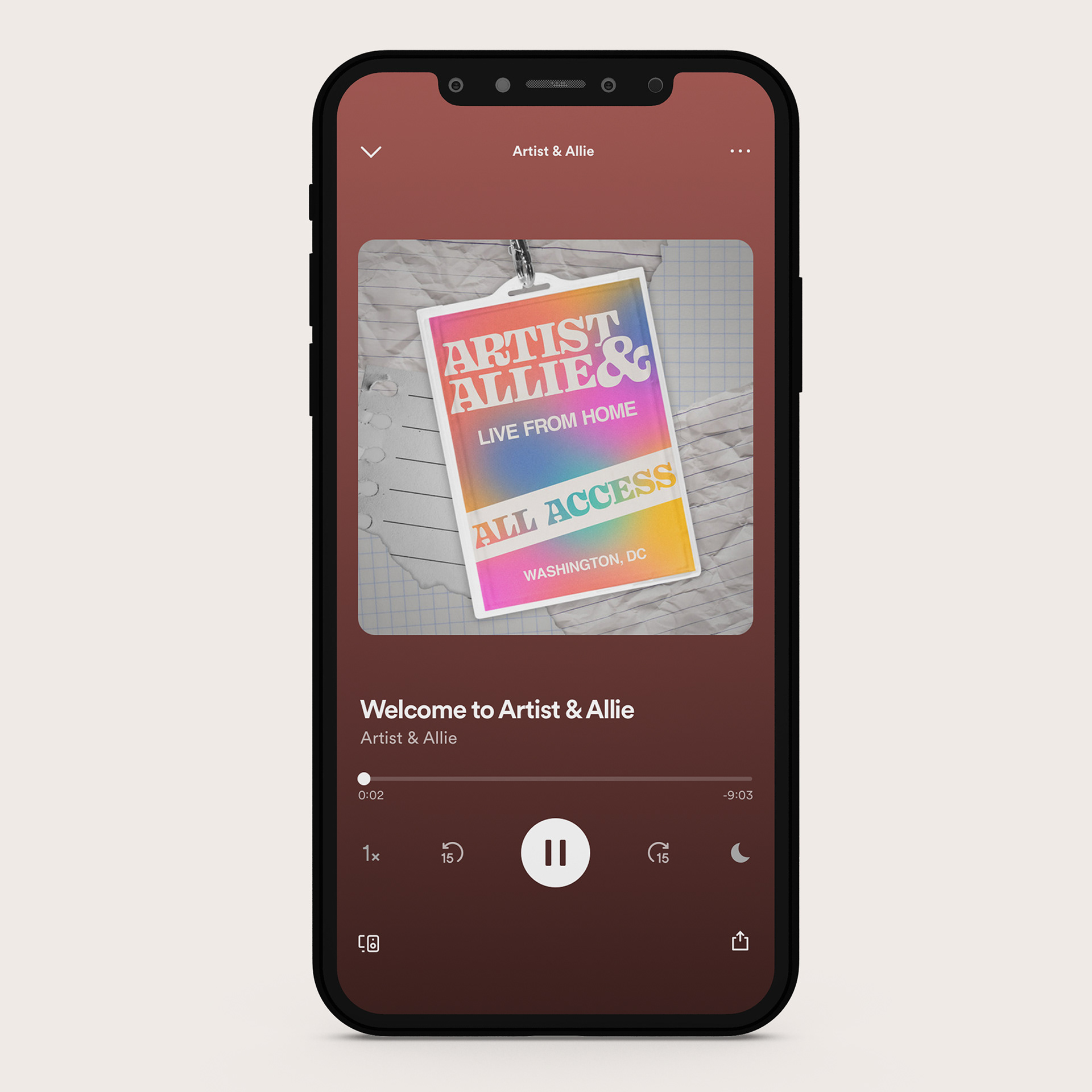 Cover Artwork for Artist & Allie Podcast