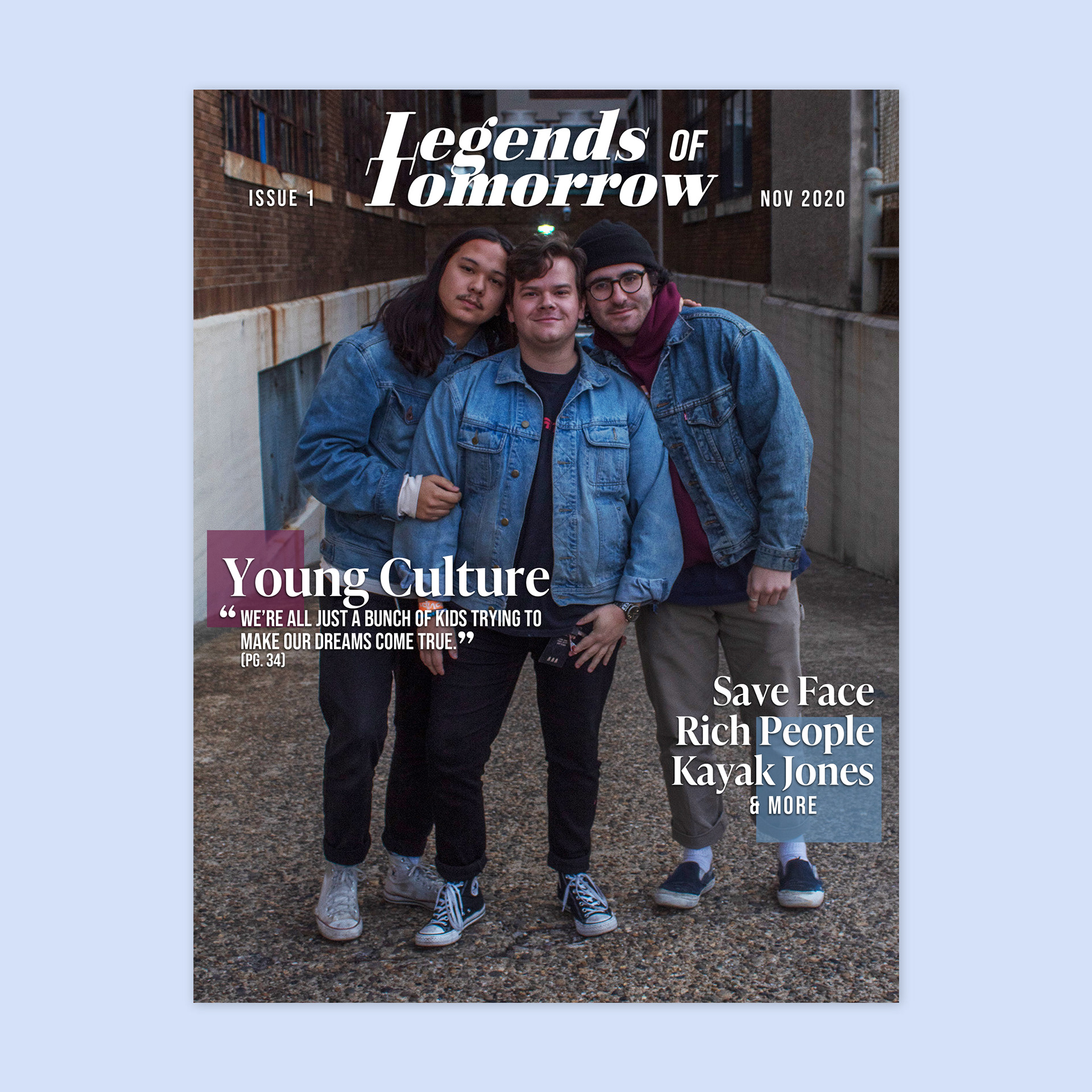 Cover of Legends of Tomorrow Magazine (Photo by Madison Boyce)
