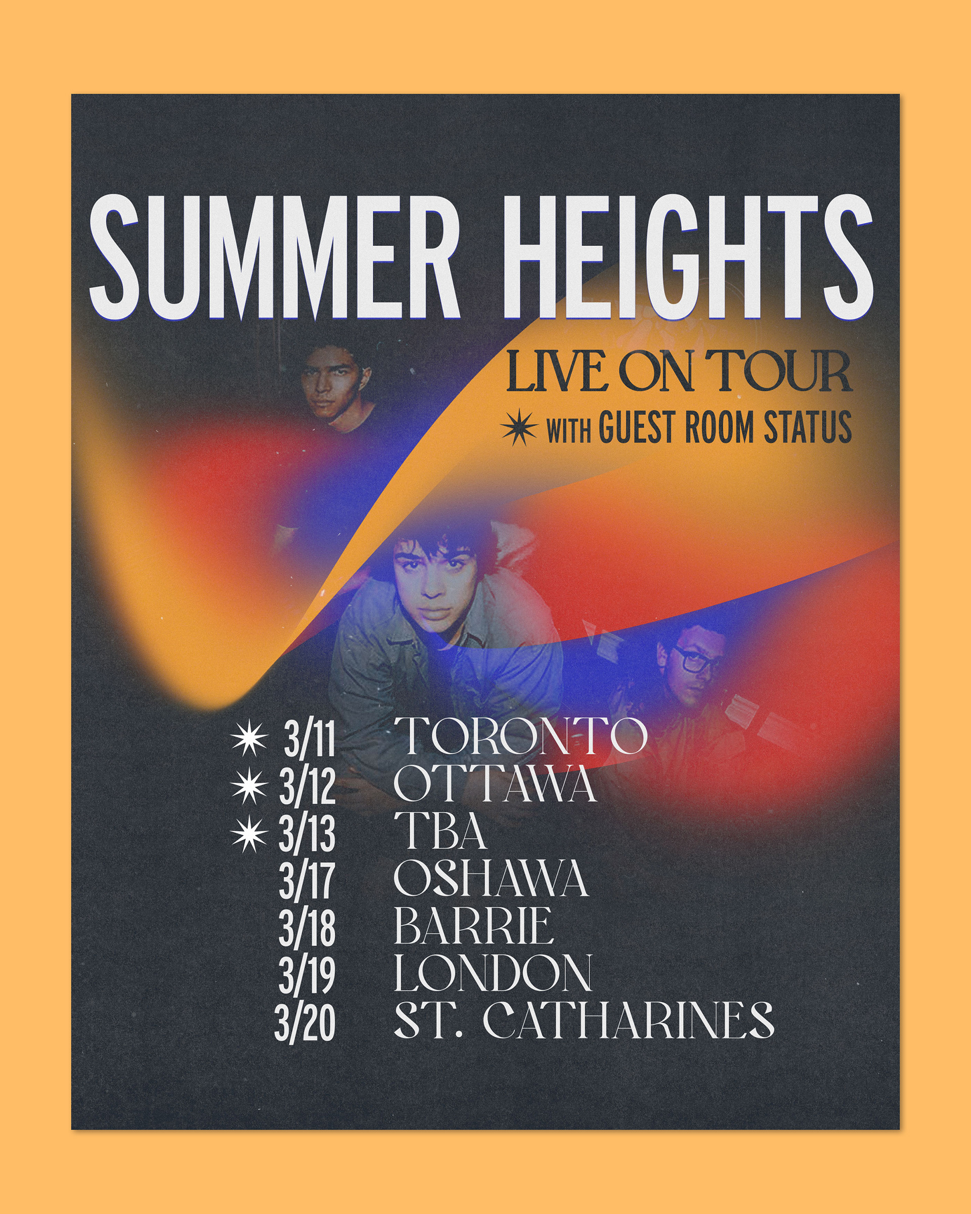 Summer Heights March 2022 Tour