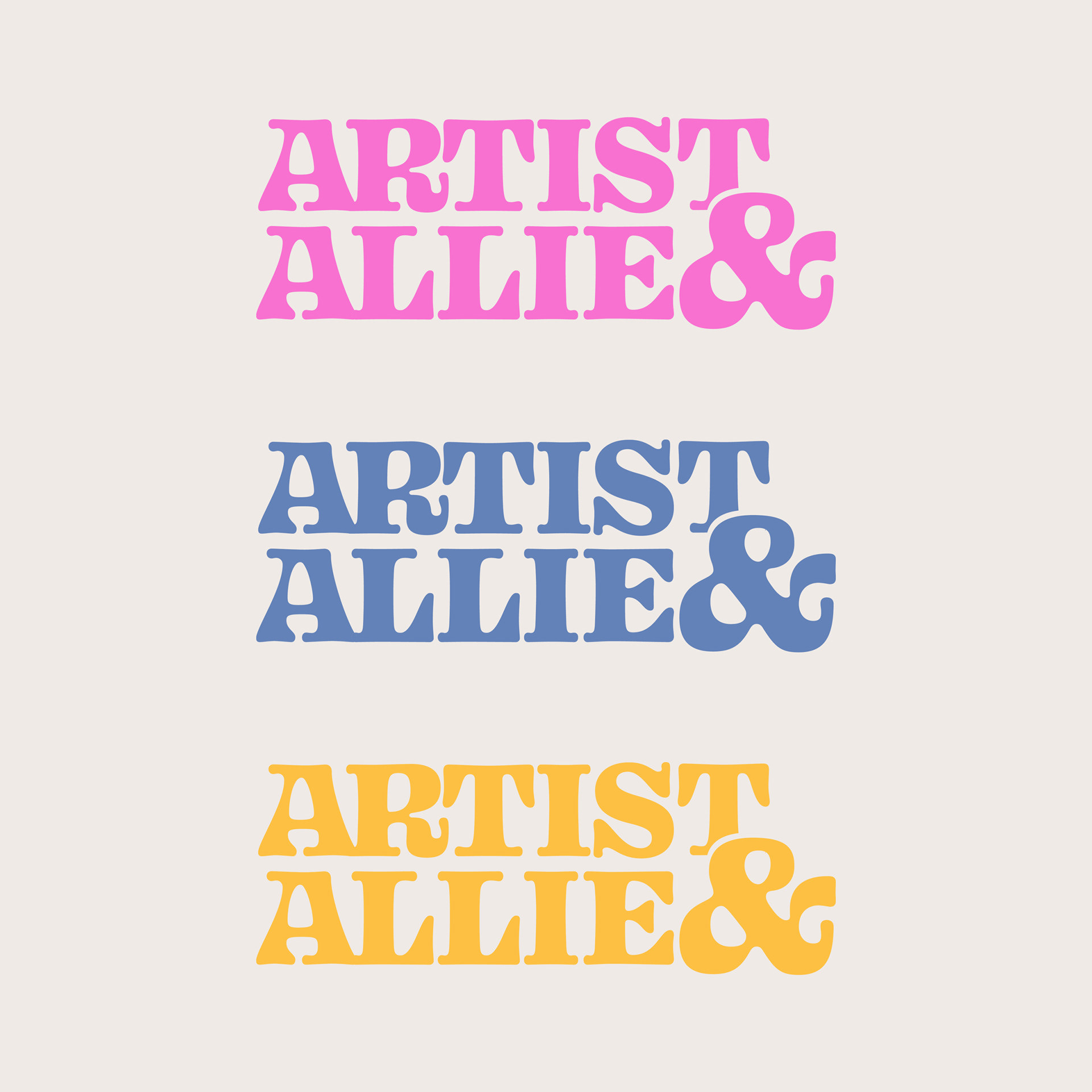 Logo for Artist & Allie Podcast