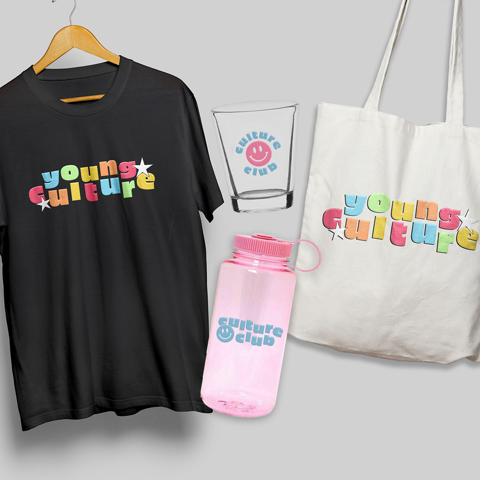 Mock Merch inspired by Young Culture
