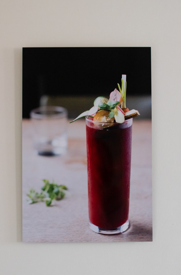 Frampton's Signature Bloody Mary on aluminium