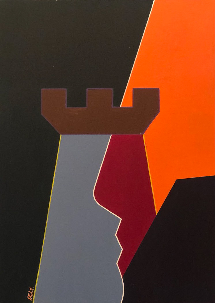 DANTE, INFERNO XXXIII, 2022, acrilico su tela, 70x50, DISPONIBILE (per info scrivere a questo indirizzo: sebastianofurlotti@gmail.com )