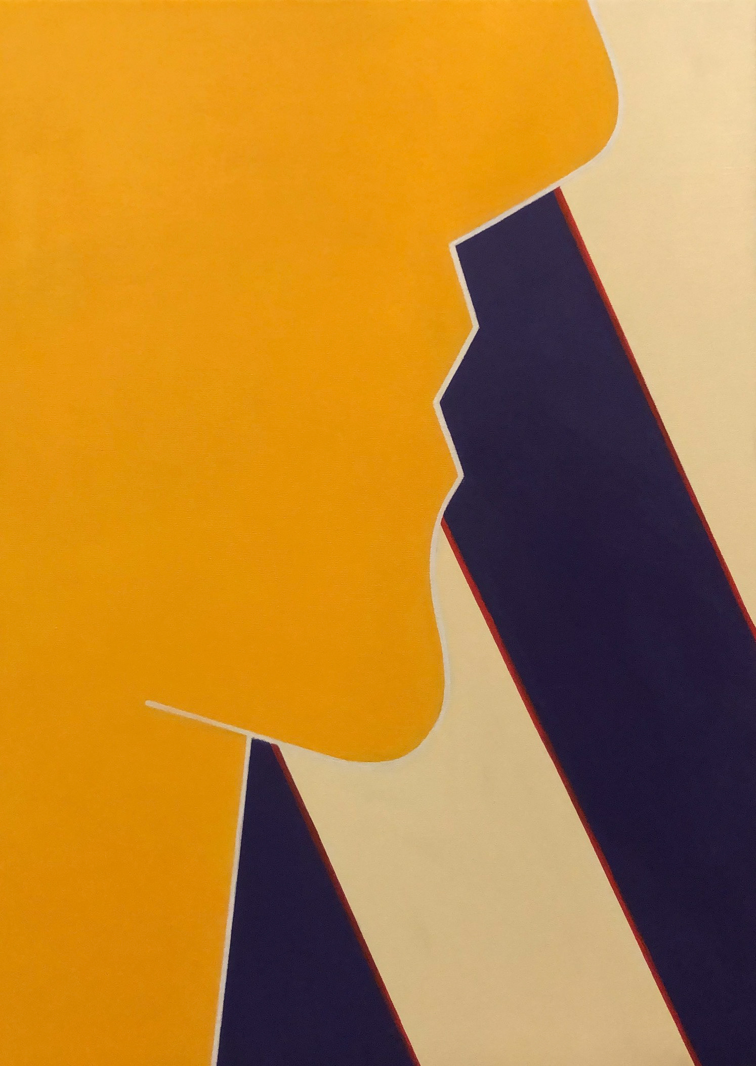 "Scomposizione II de "Il terrore del sogno"", 2021, acrilico su tela, 70x50, COLLEZIONE PRIVATA