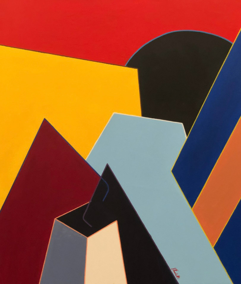 "Intrecci", 2022, acrilico su tela, 70x60, DISPONIBILE (per info scrivere a questo indirizzo: sebastianofurlotti@gmail.com )