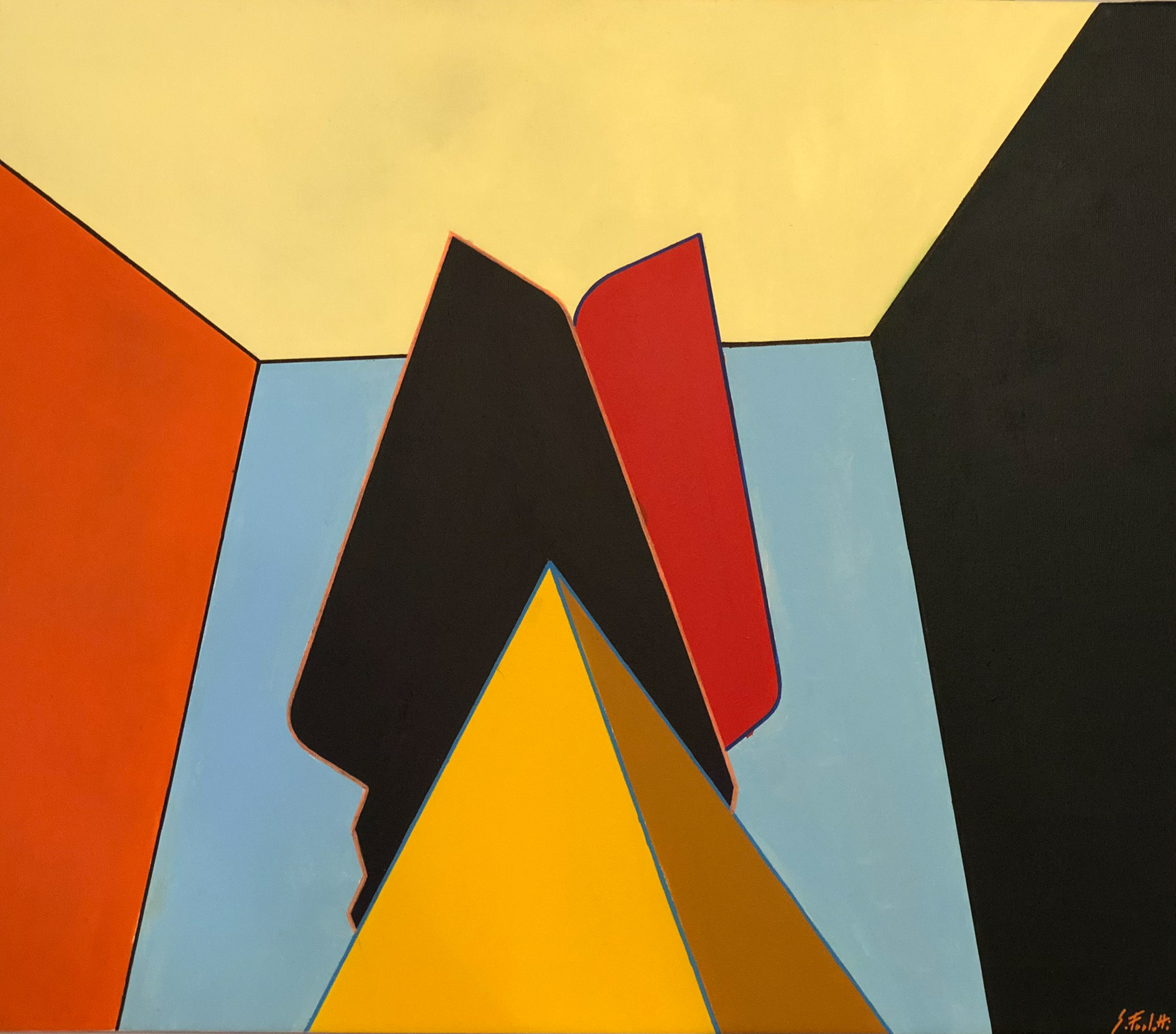 "Complicità interiore", 2022, acrilico su tela, 70x80, DISPONIBILE (per info scrivere a questo indirizzo: sebastianofurlotti@gmail.com )