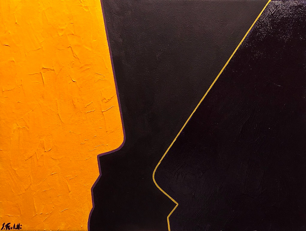 "Complementarietà III", 2022, acrilico su tela, 30x40, COLLEZIONE C.B.