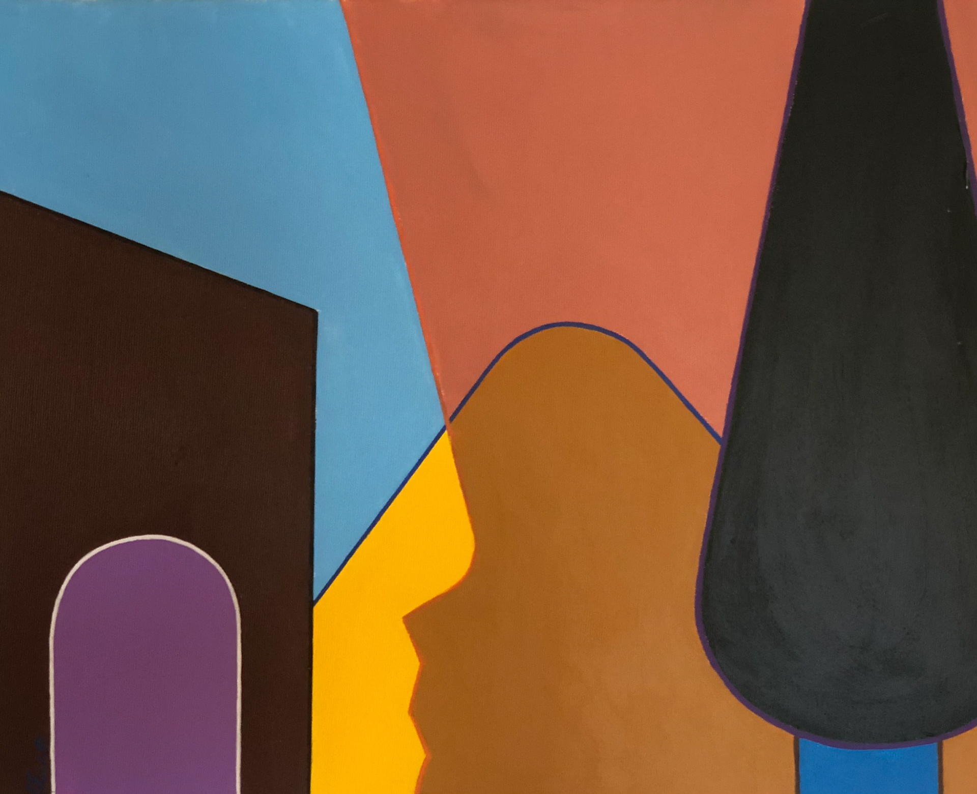 "Giardini romani", 2022, acrilico su tela, 40x50, DISPONIBILE (per info scrivere a questo indirizzo: sebastianofurlotti@gmail.com )
