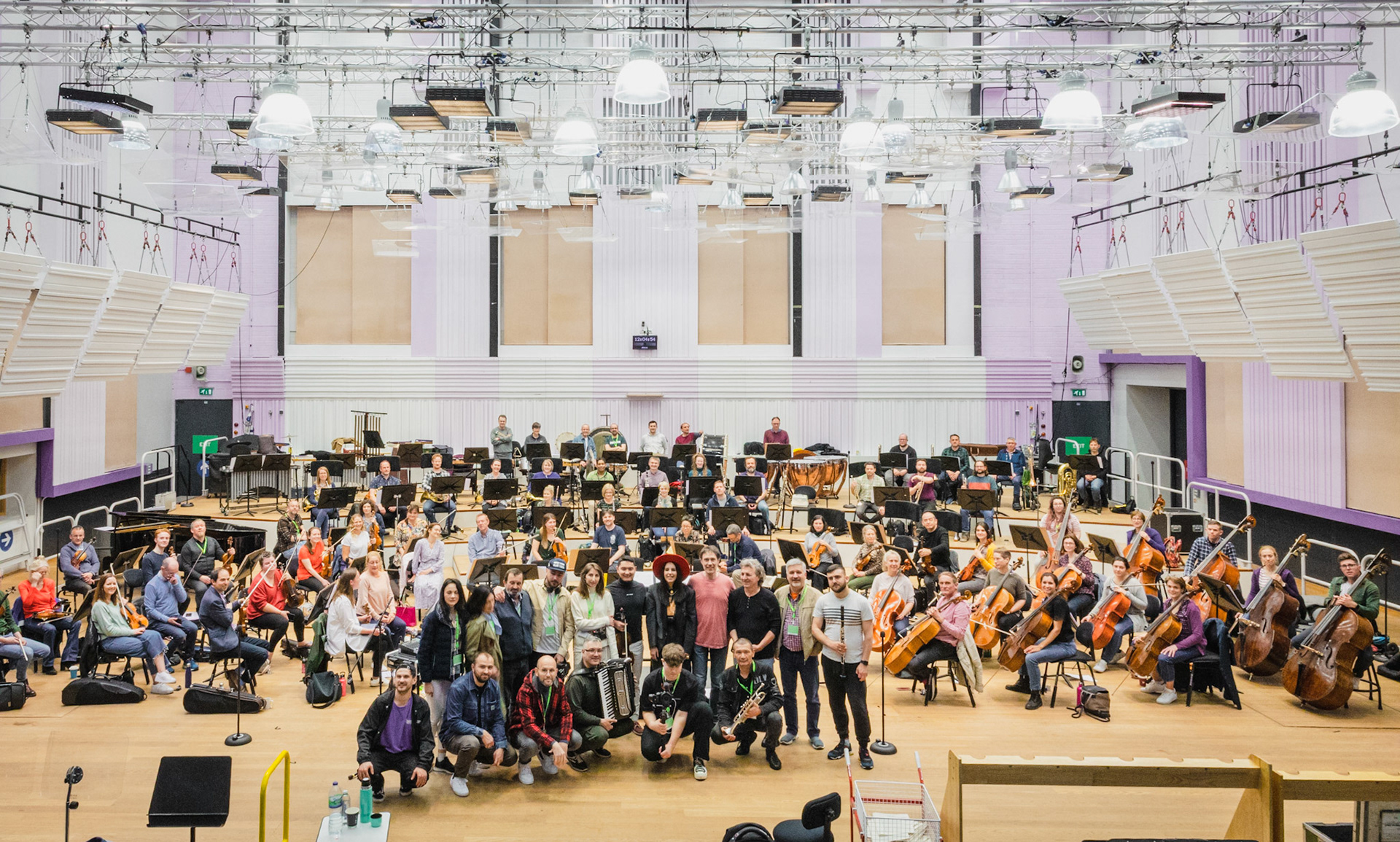 Jamala and BBC Philharmonic, rehearsal of QIRIM world premier. 2023