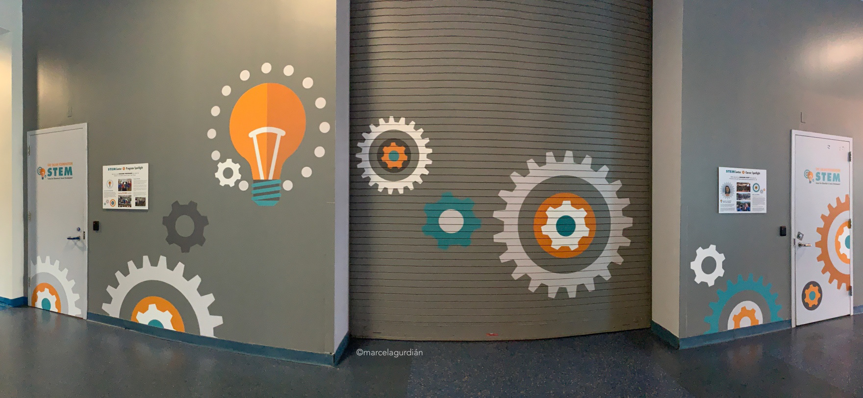 STEM Center Vinyl Wall Mural