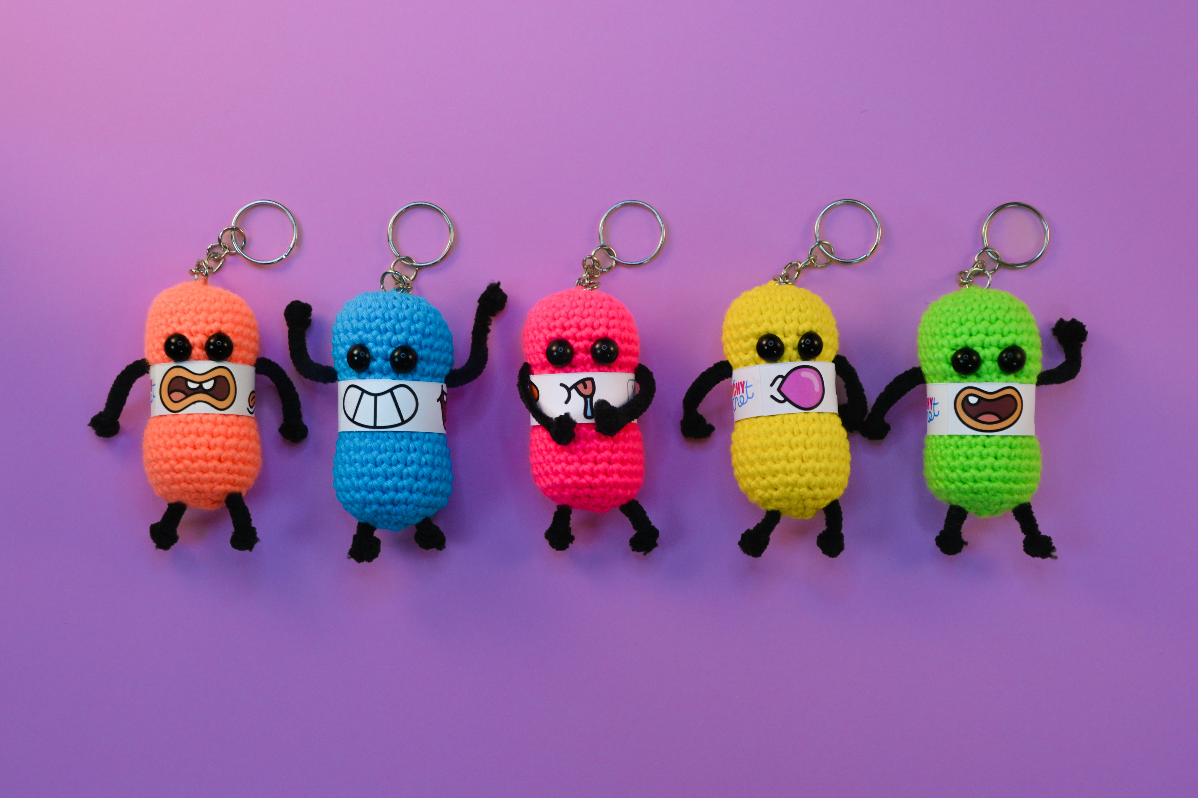 Crunchy Wooly M size - Keychain - Bag charm