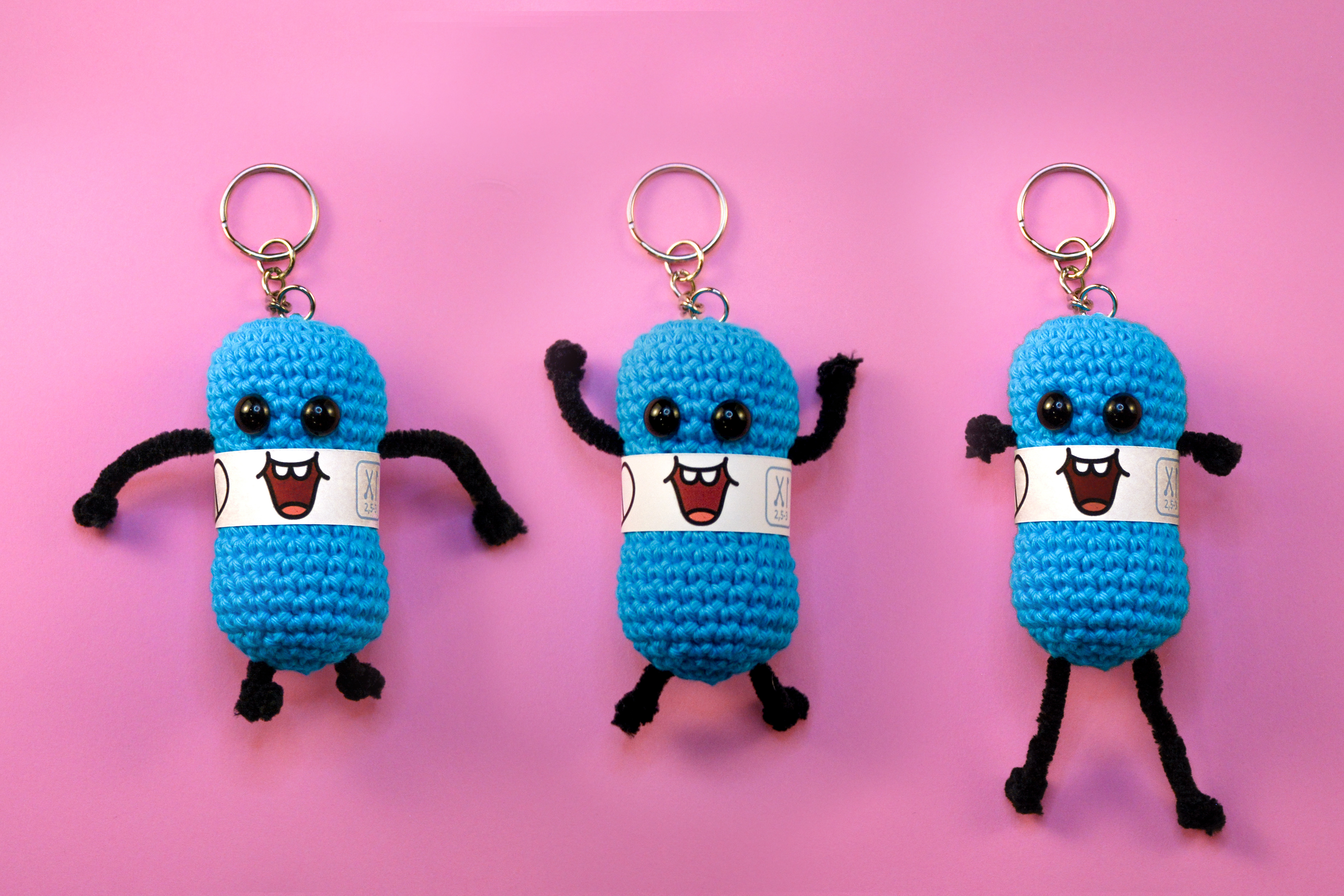 Crunchy Wooly M size- Keychain - Bag charm