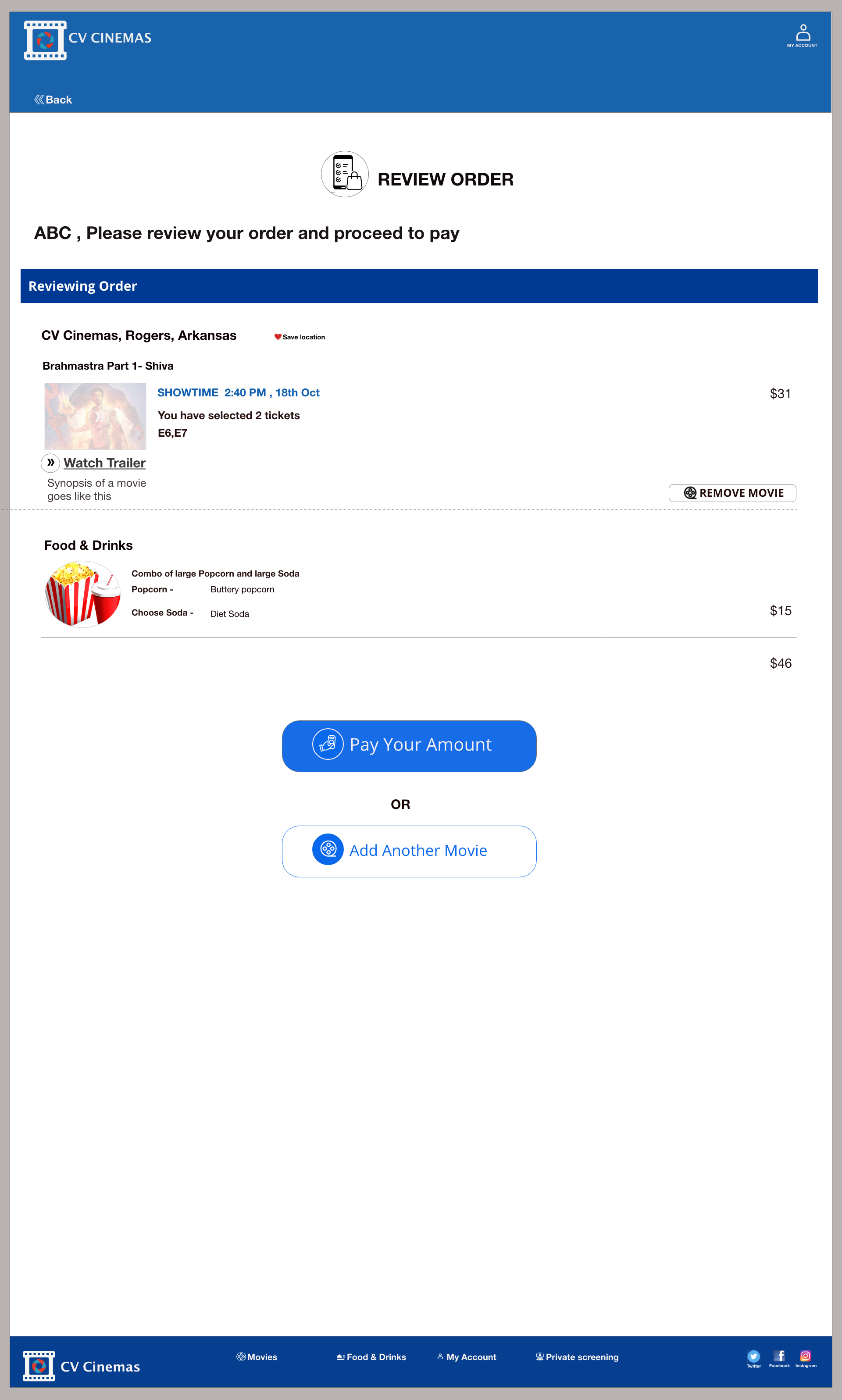 Review order