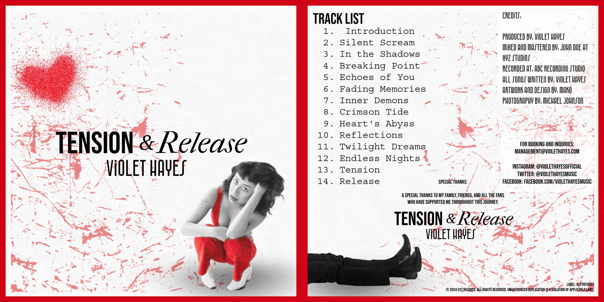 Album Cover - Violet Hayes - 2024