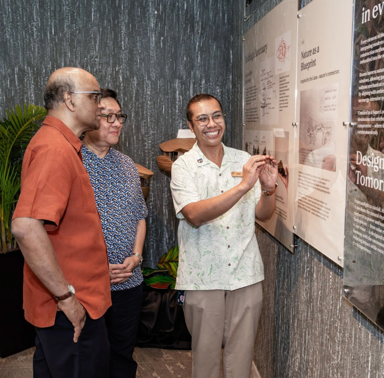 Exhibition experienced by President Tharman Shanmugaratnam.
