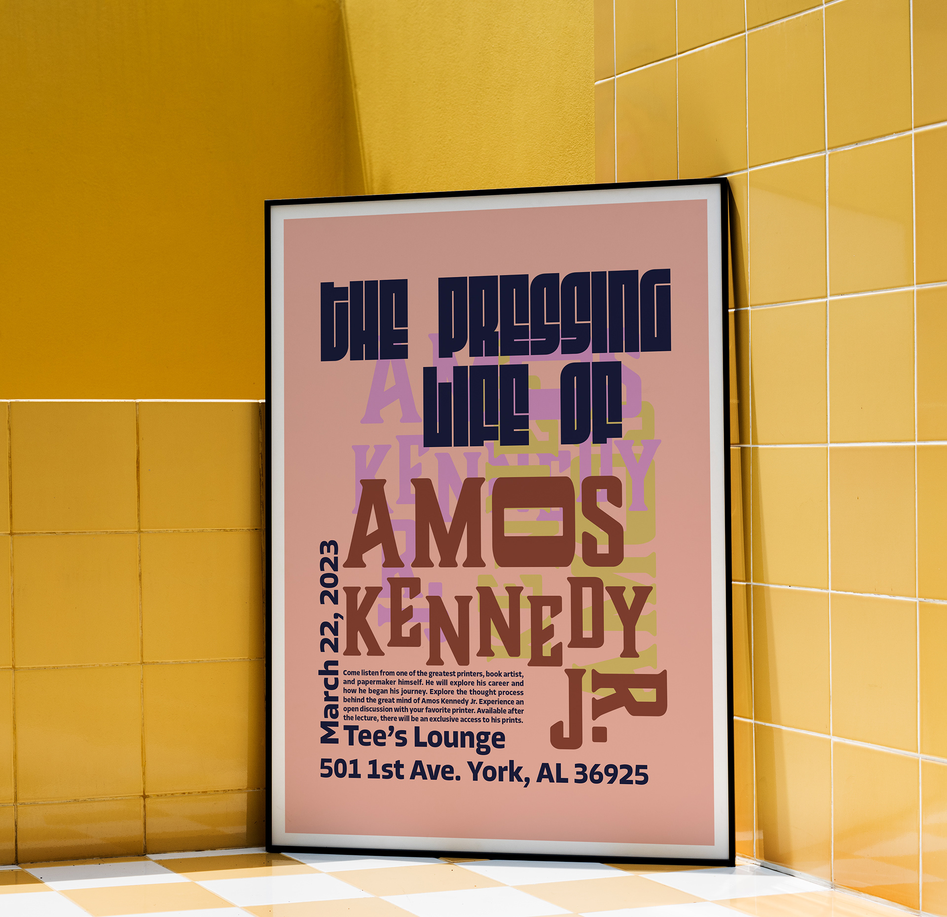 Amos Kennedy Jr. Designer poster, Illustrator