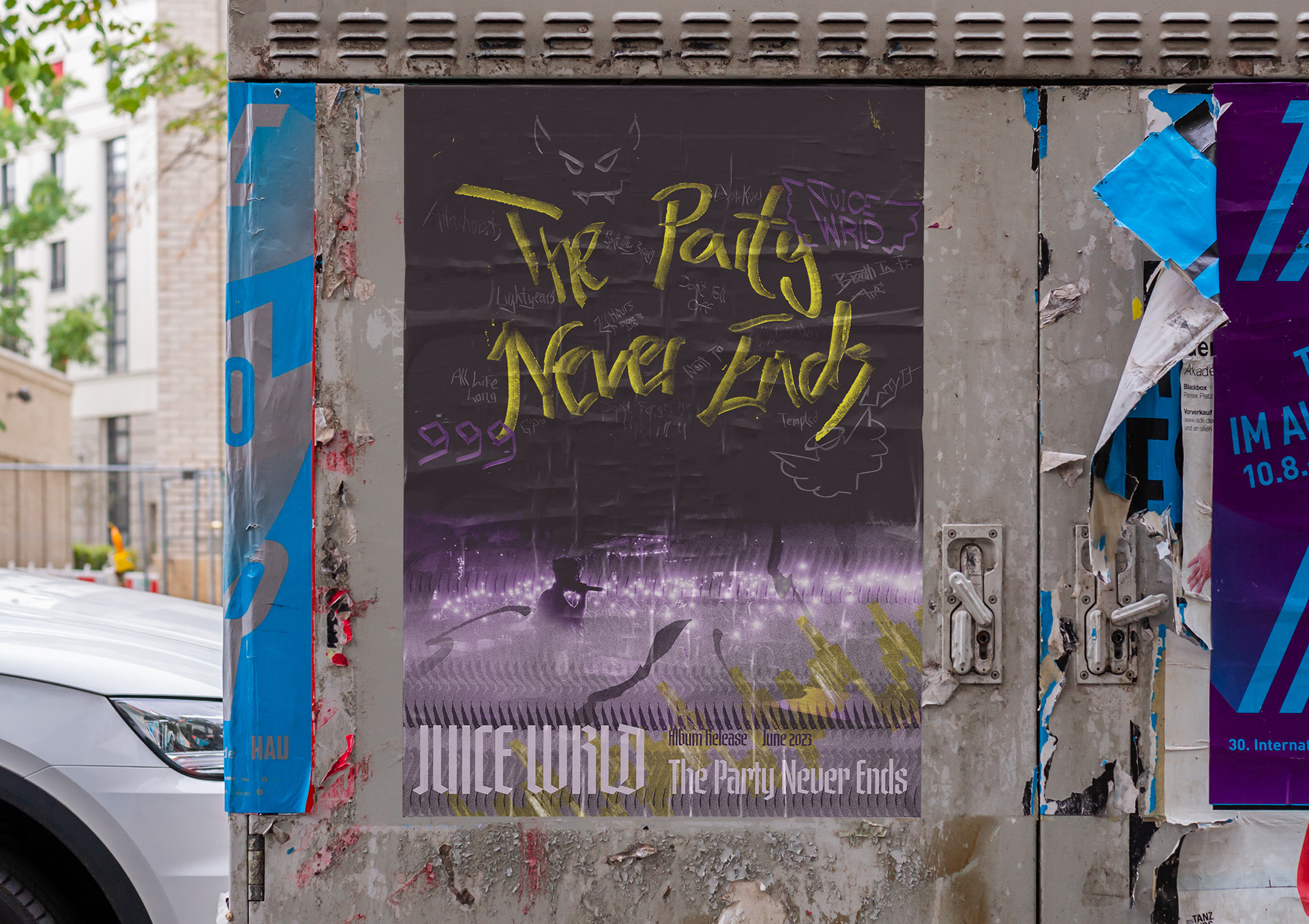 The Party Never Ends, Photoshop and Print