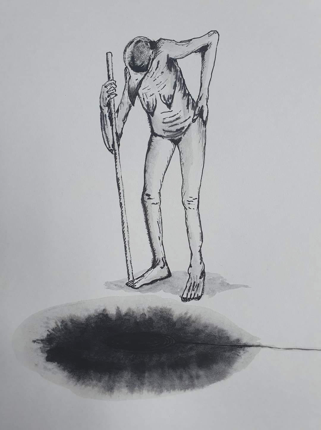 Encre de Chine sur papier Mai 2020