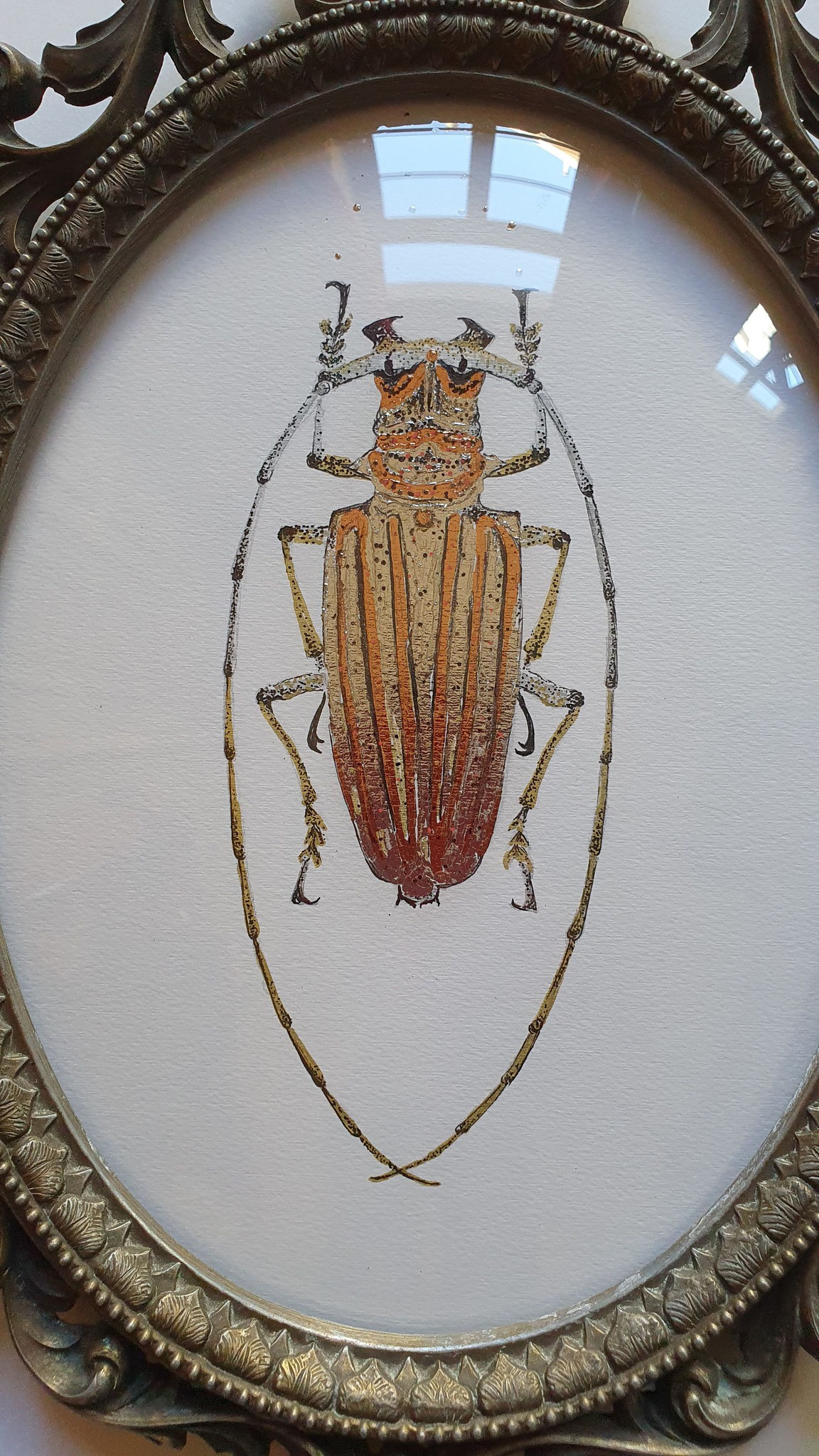 Détail "Longicorne d'or et d'argent"