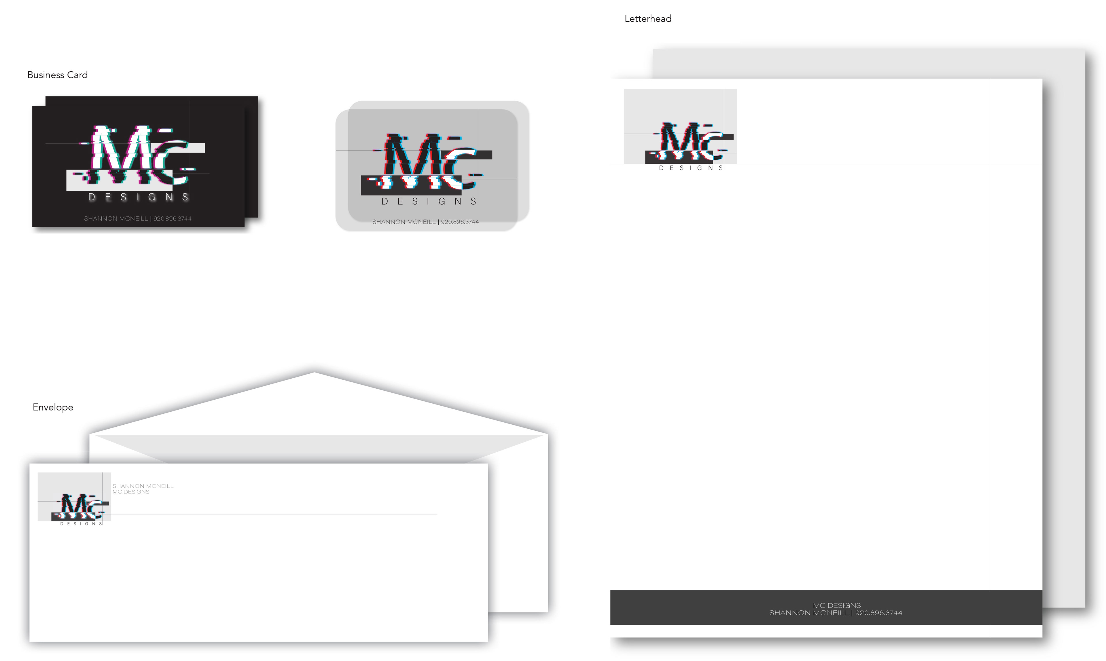 Business Card, Envelope and Letterhead